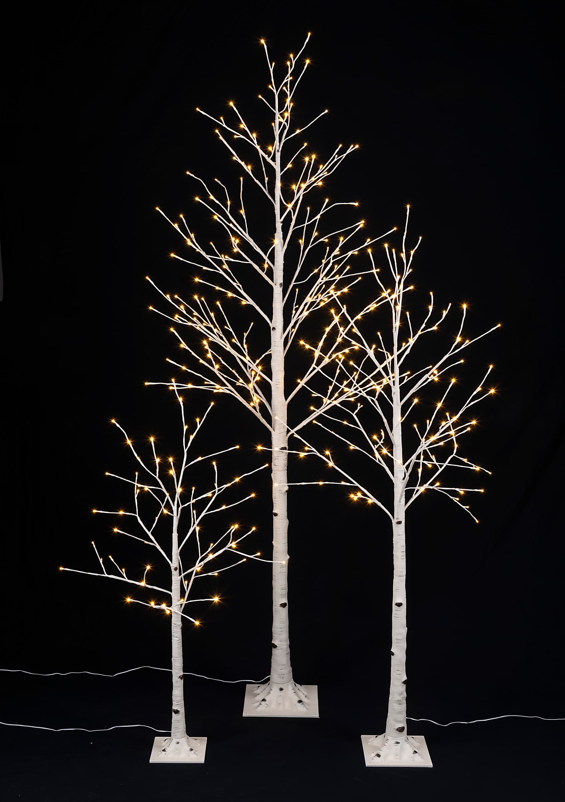 Lighted birch tree with 16.5 inch power cord 