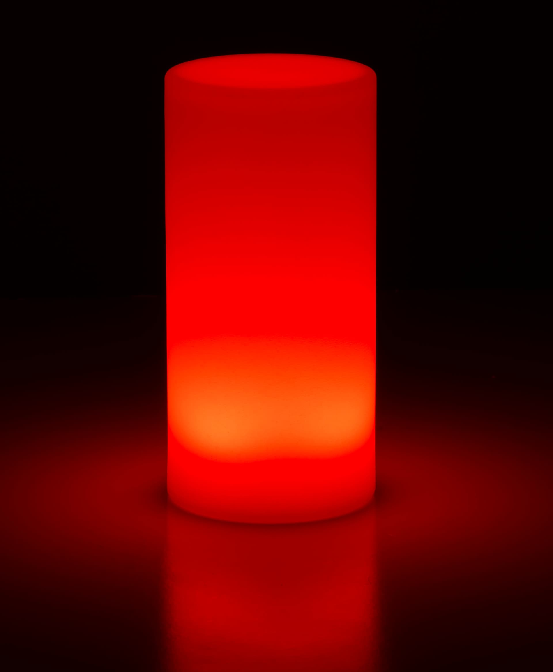 LED table light cylinder can flash, strobe, fade or stay static