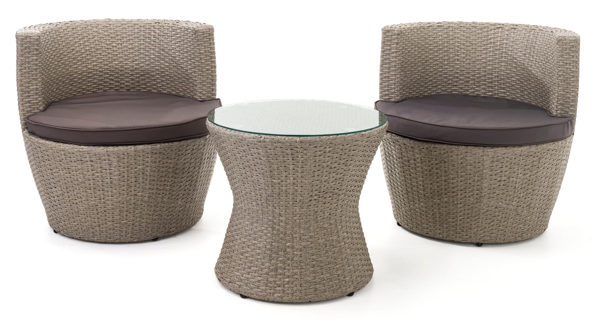 3 piece wicker bistro set with outdoor design