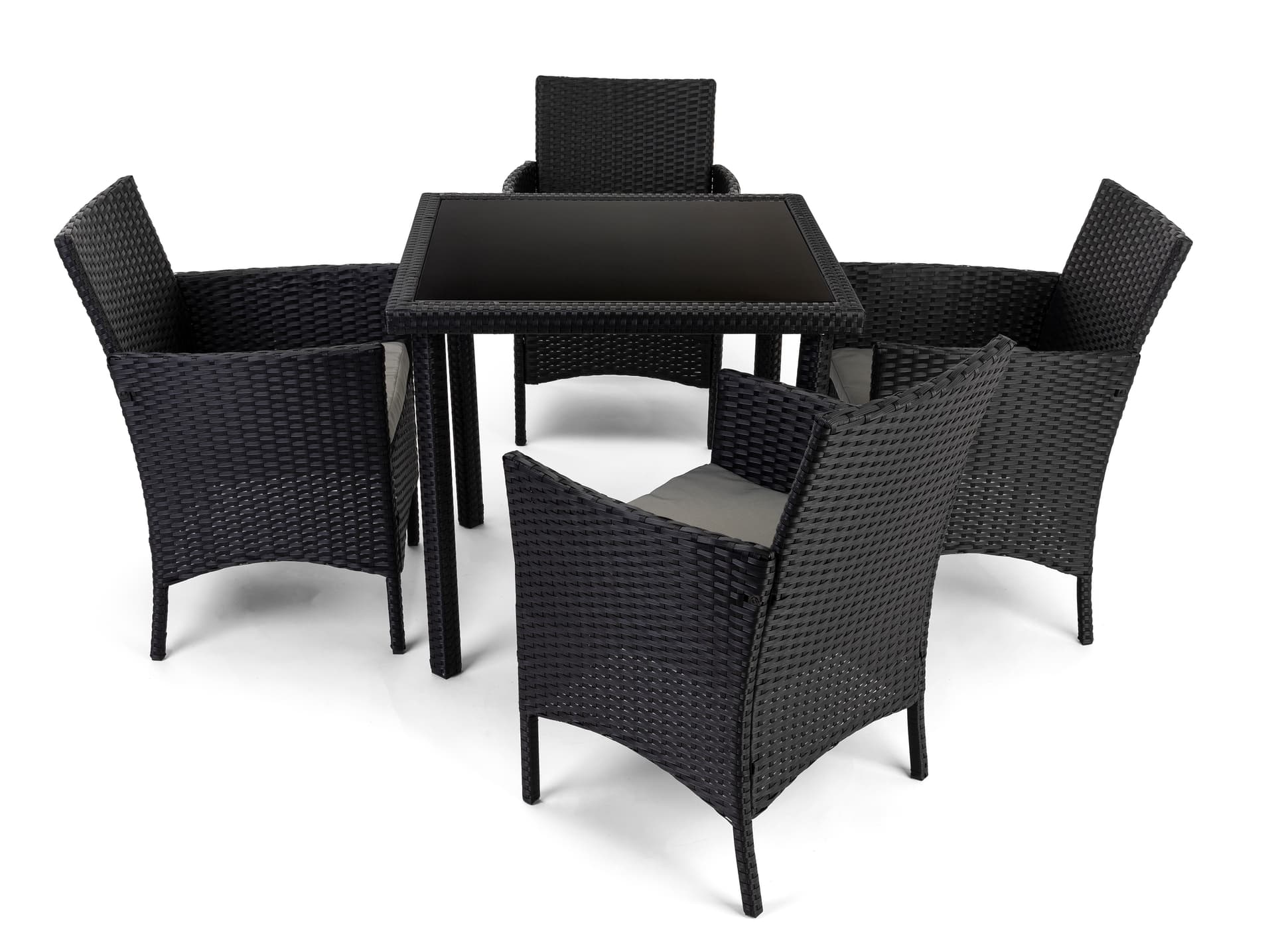 5 Piece rattan outdoor sofa and chair set with weight capacity of 330 lbs per seat