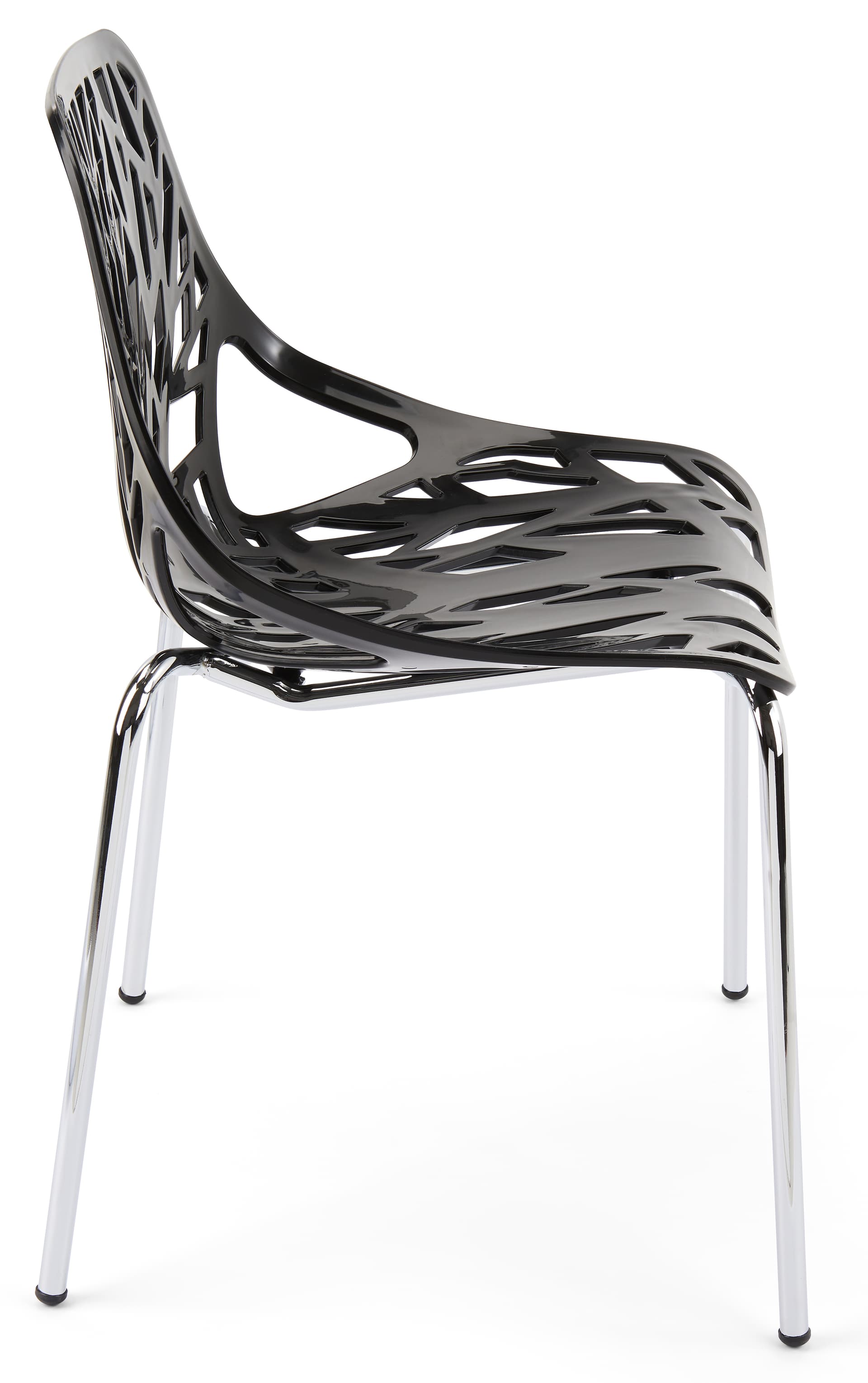 Cut-out tree design chair with a weight of 6 pounds per chair