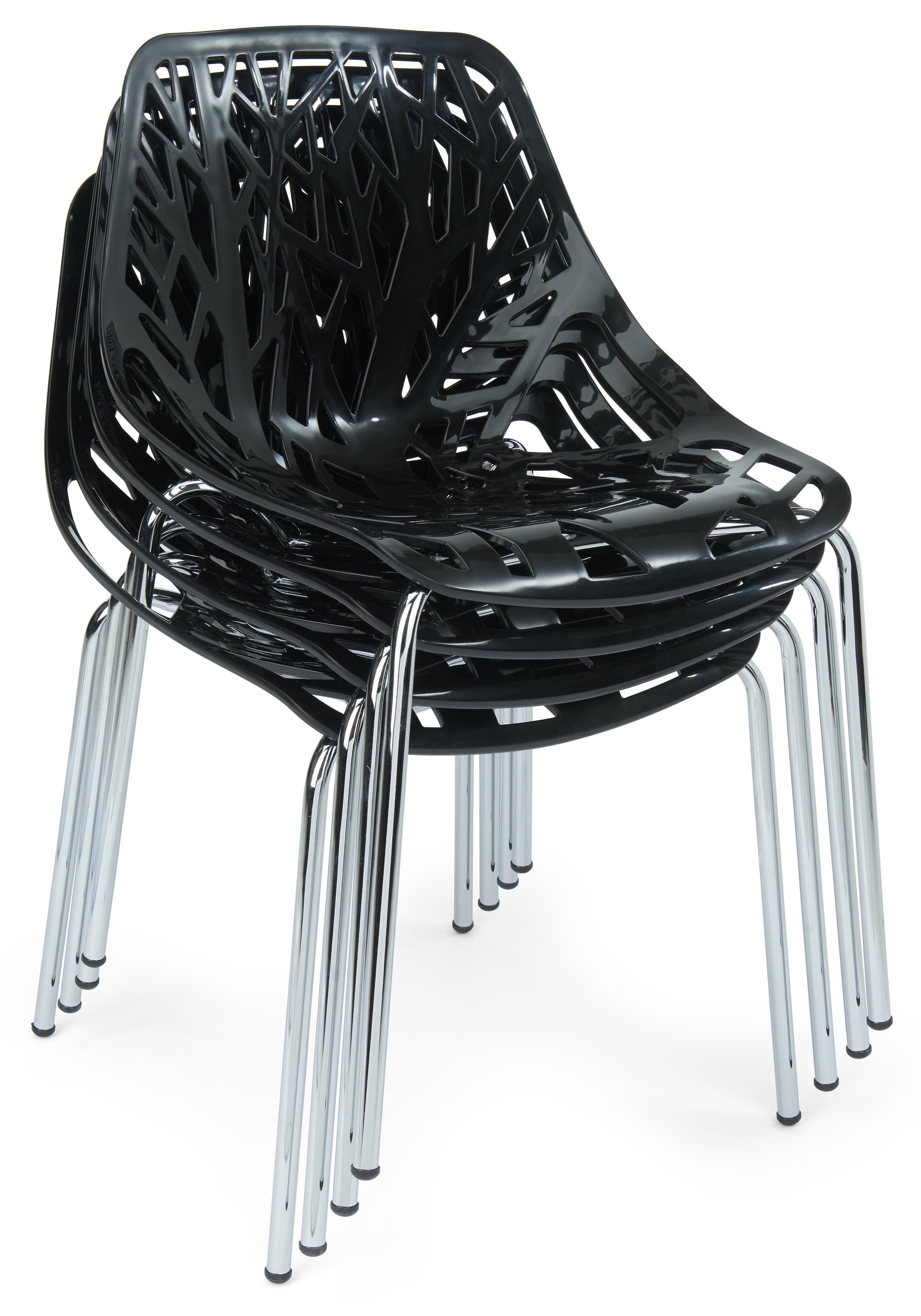 Cut-out tree design chair with no assembly required
