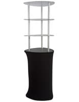 Silver Pop Up Display Tower