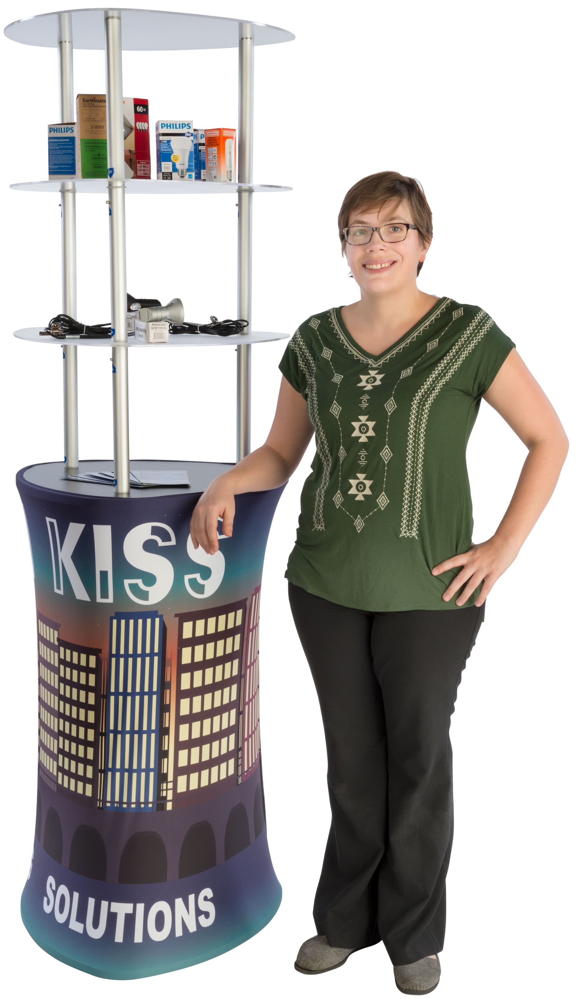 6.25"h Promotion Graphic Tower Display 