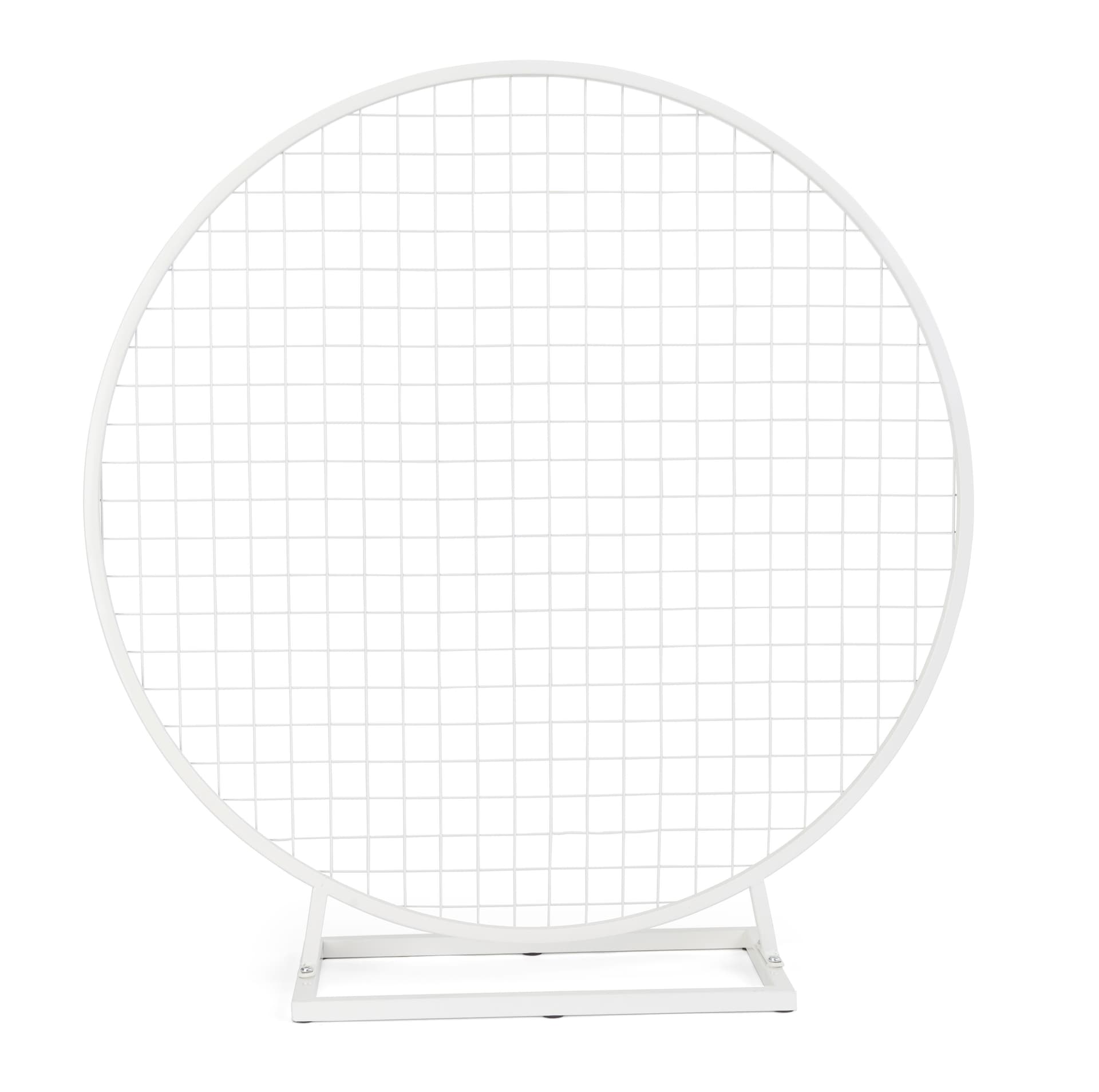 Tabletop wreath hoop with grid and overall weigh of 11 pounds