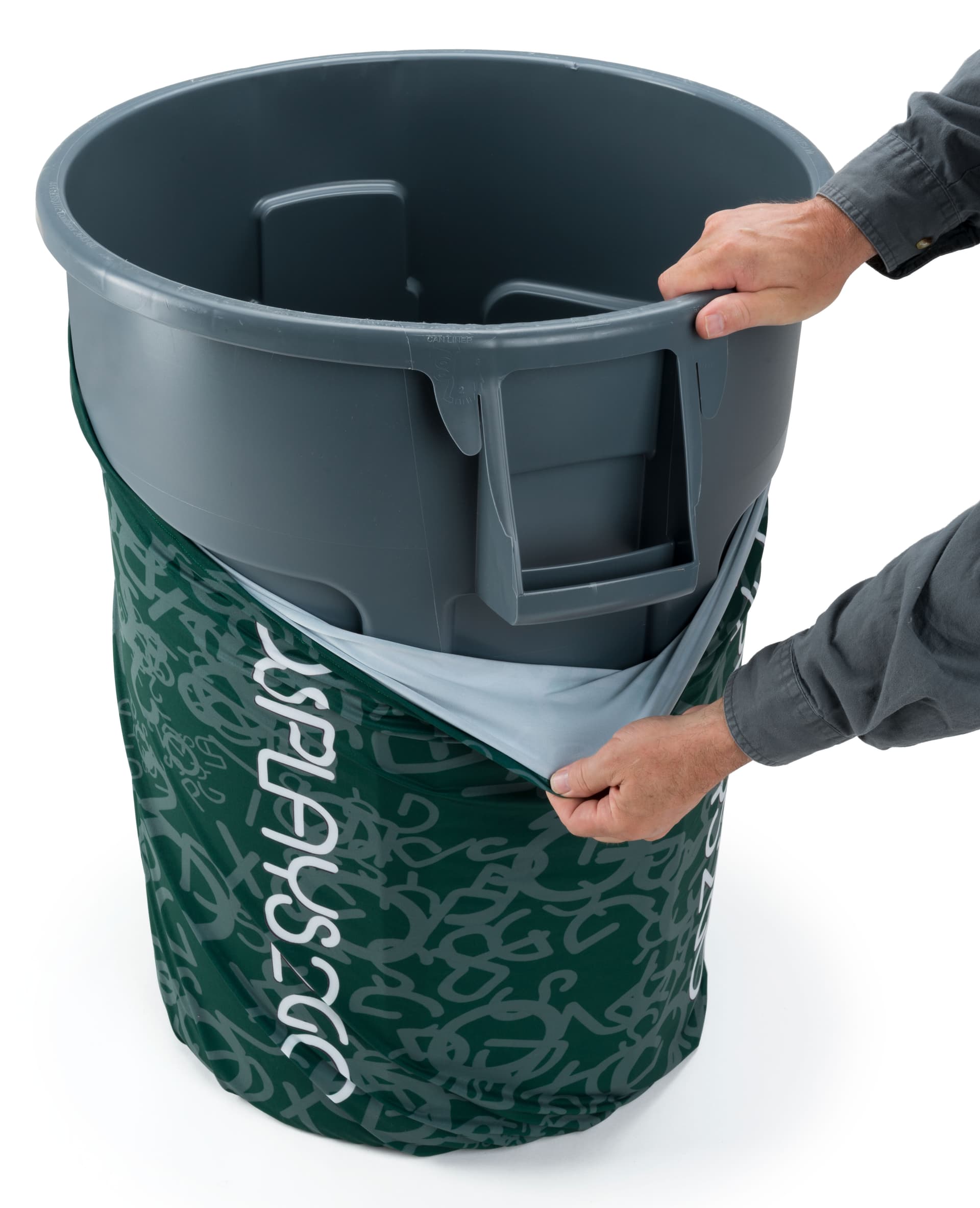 Custom 44-Gal Trash Bin Cover with Personalized Design