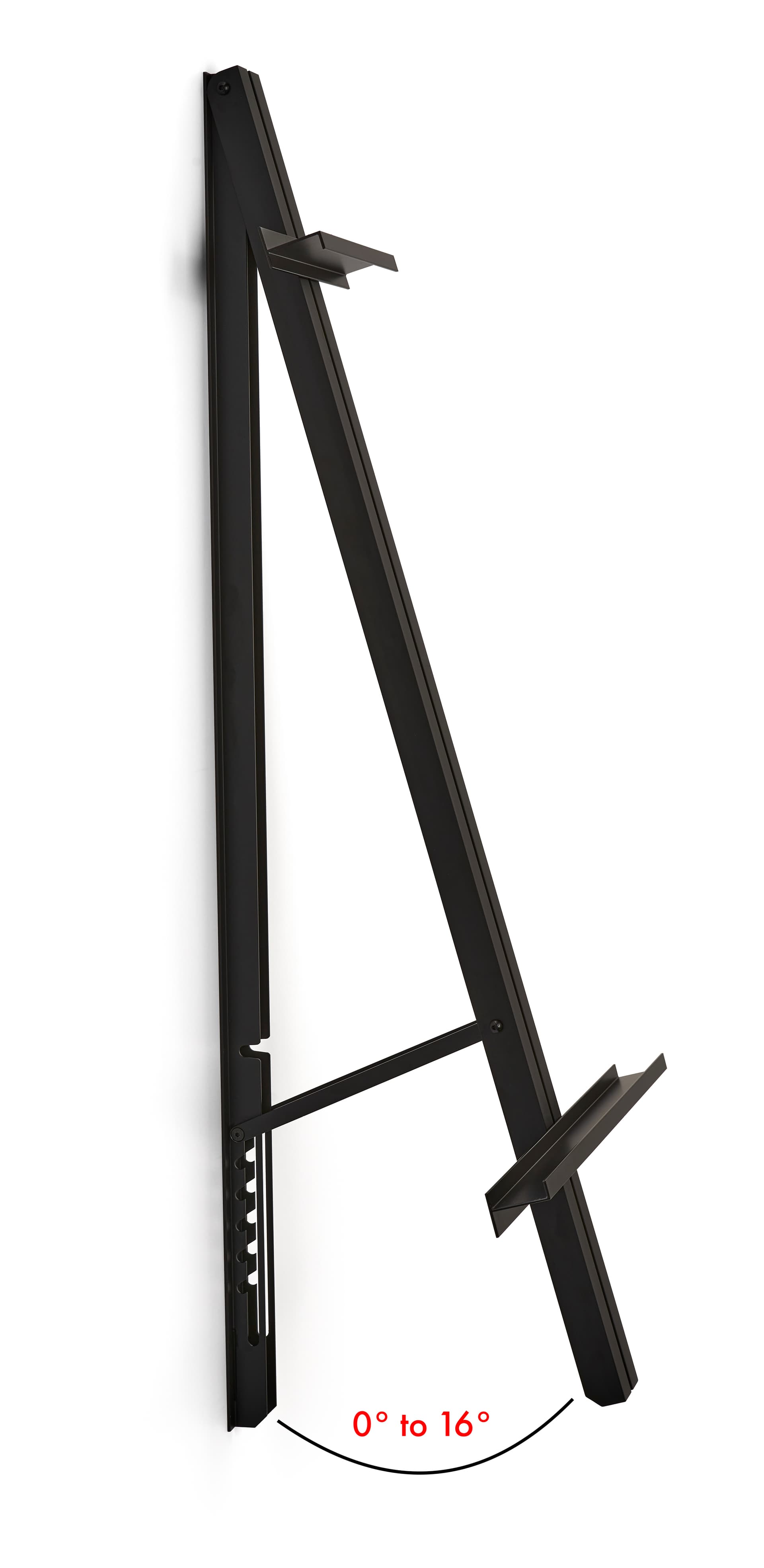 Wall mount easel with 6 angle positions
