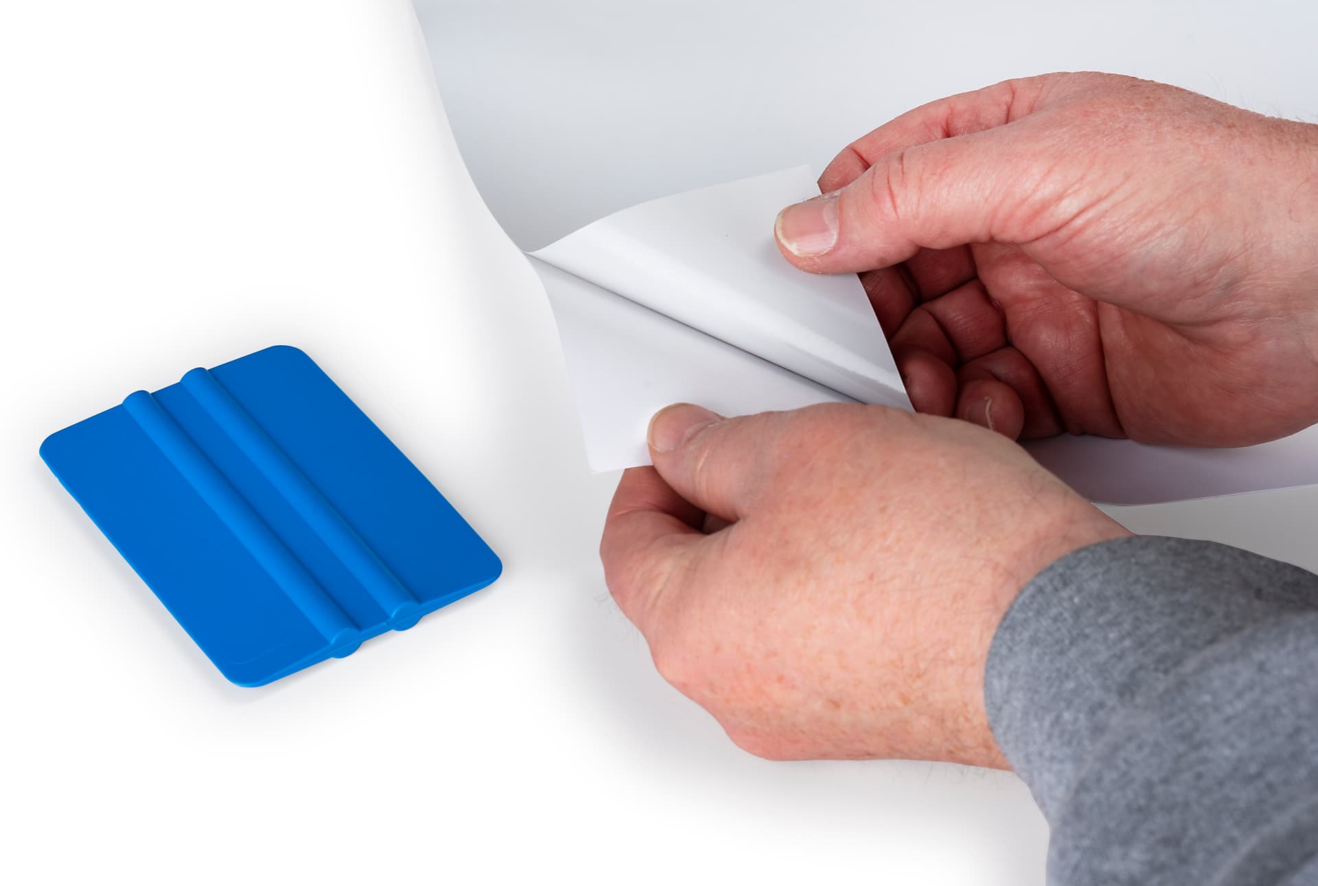 Custom adhesive graphic for FDWMD1WT with peel and apply placement style