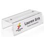 8.5w x 2.5h Cubicle Name Tag Holder, for 2- 3.125-Inch Walls - Clear
