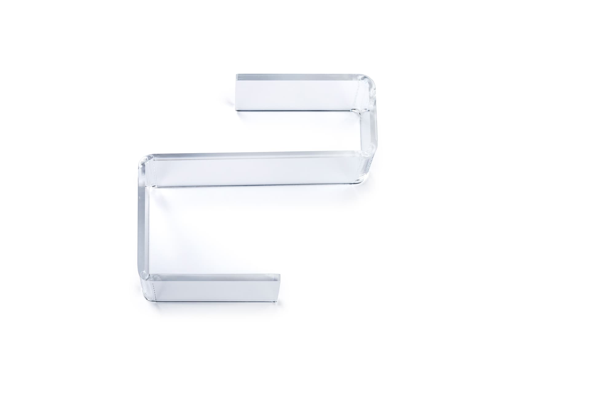 two-sided cube mount acrylic hanging hook