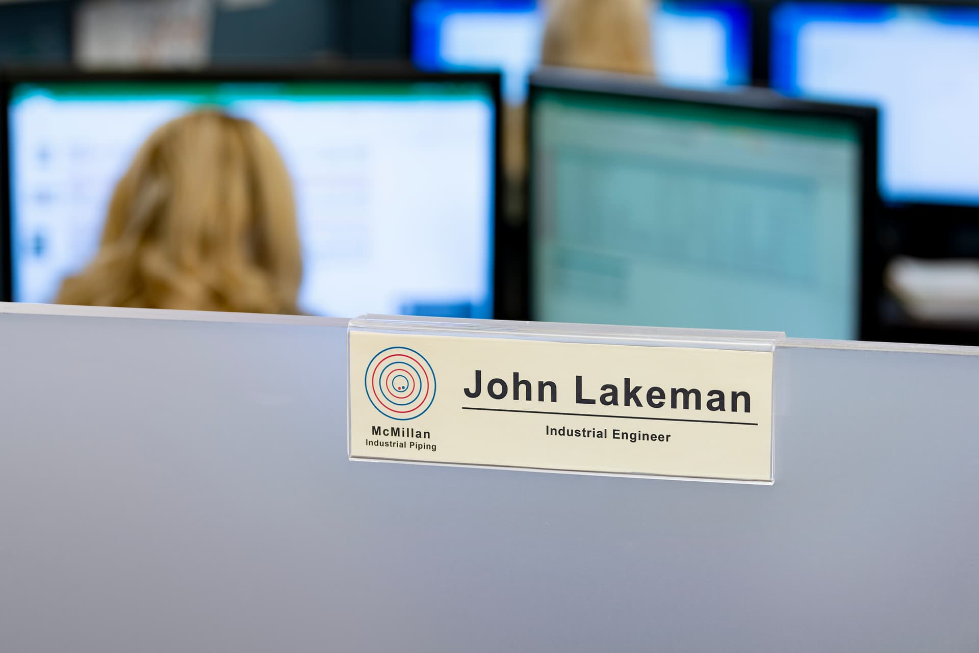 slide-on cubicle name plate holder