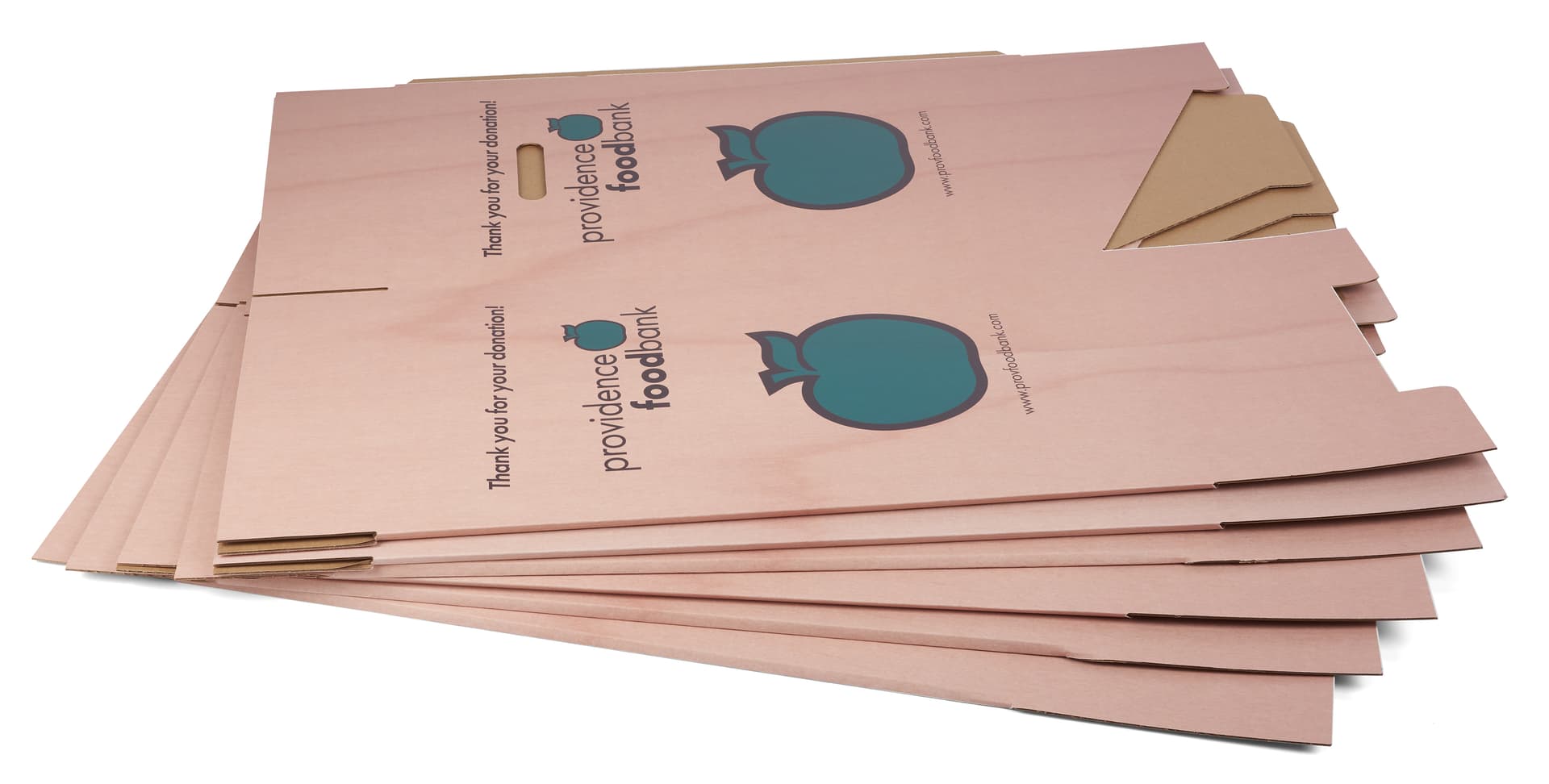 Disposable cardboard trash bin ships flat 