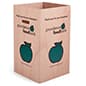 Cardboard Dump Bin for Floor, Includes Set of 6, 4 Panel Custom Printing - White