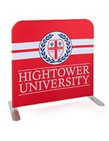 Tension fabric cafe style banner with personalized artwork