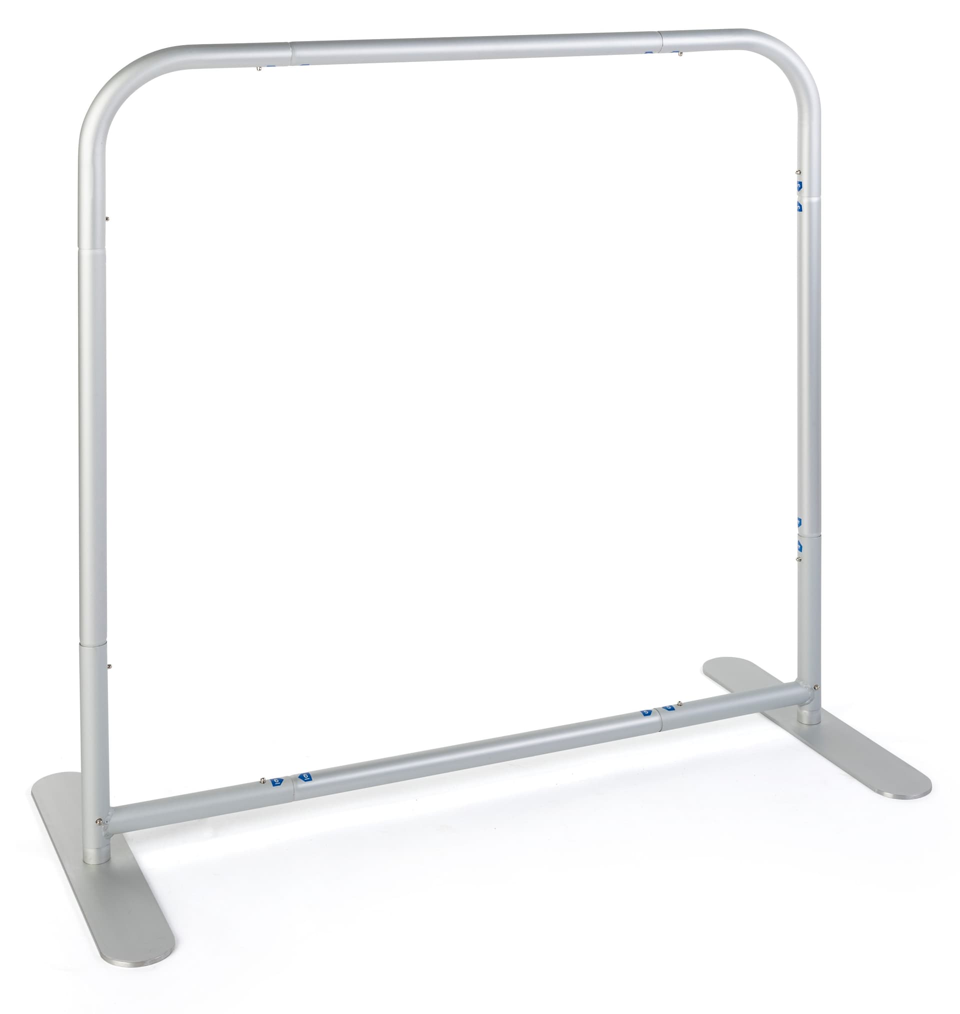 Tension fabric cafe style barrier with aluminum frame