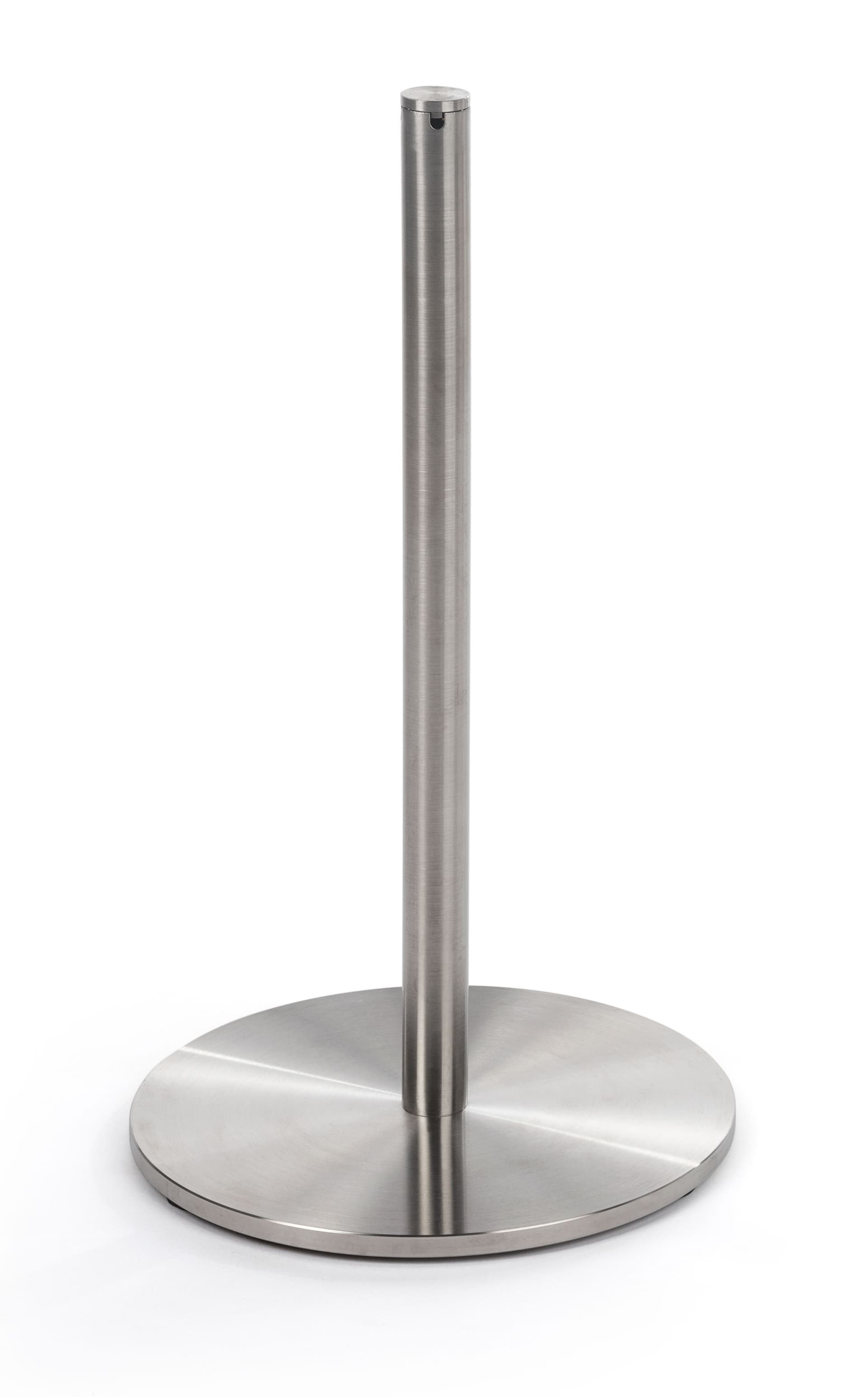 Single Silver Exhibit Low Profile Stanchion
