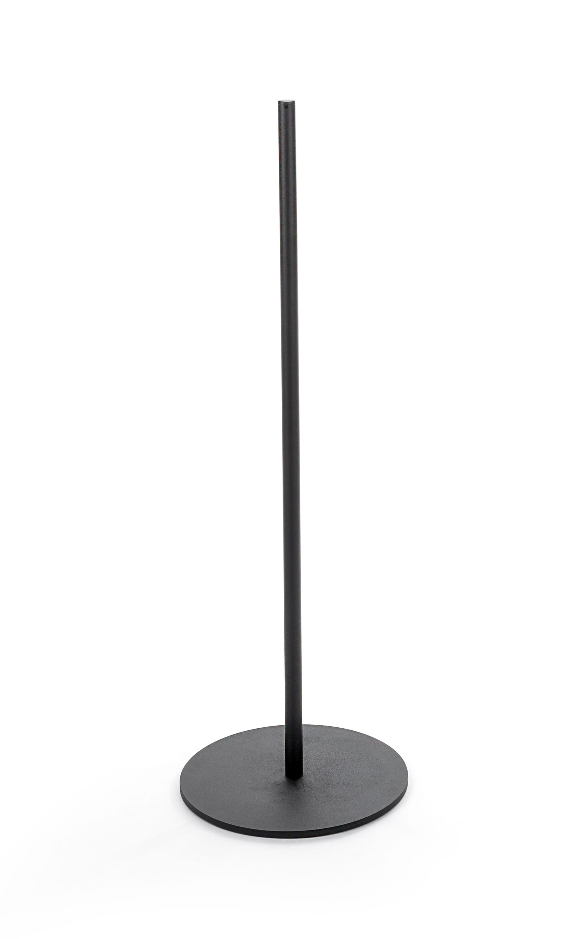 Single Black Exhibit Stanchion