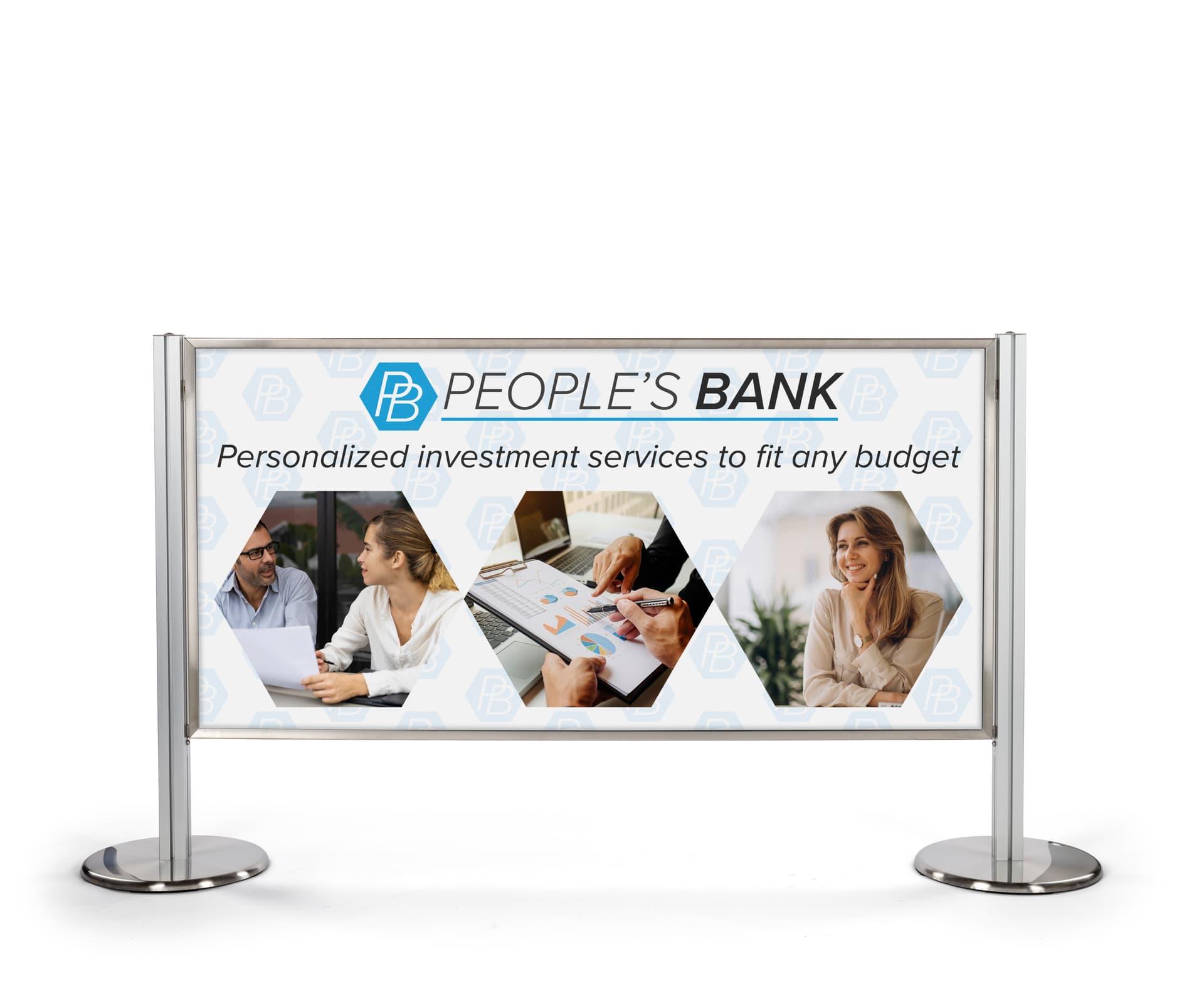 Set of 2 crowd barrier sign panels