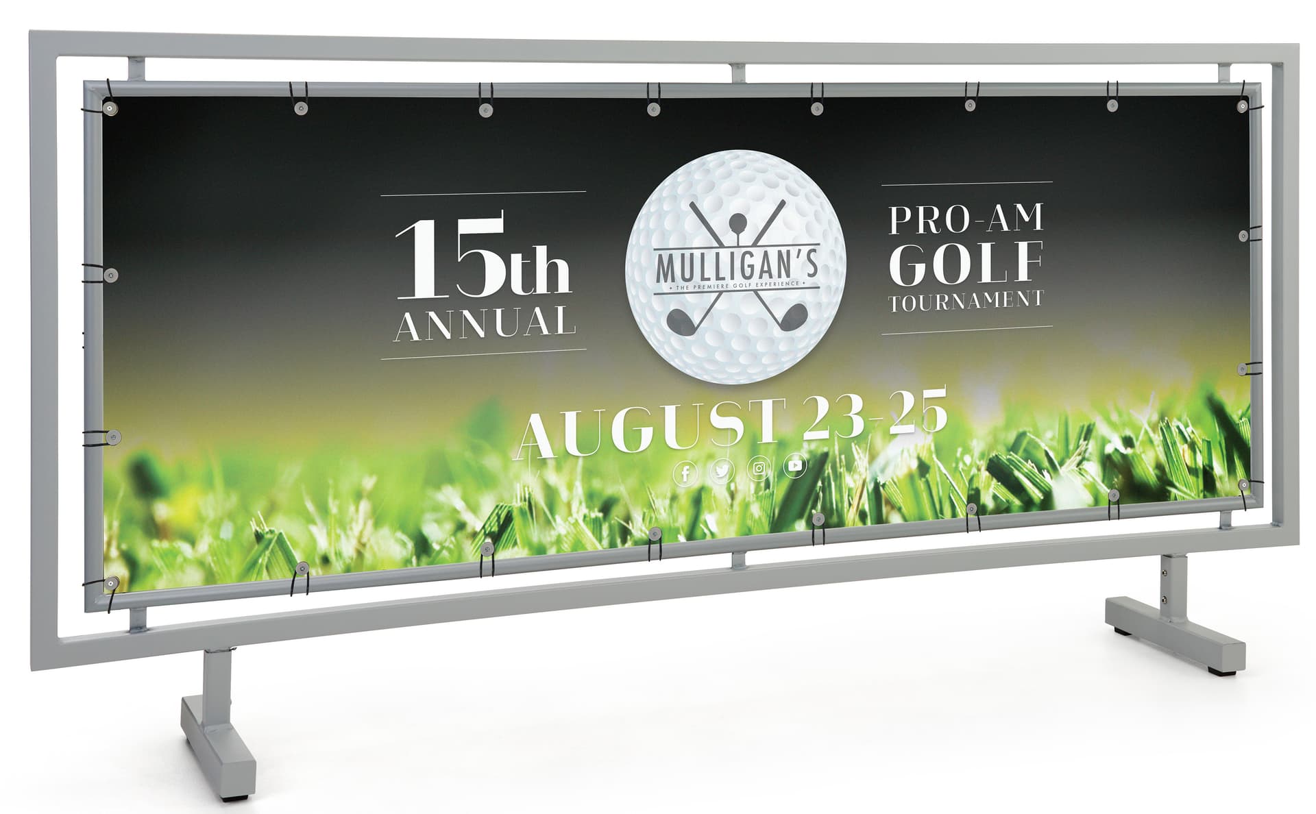 Heavy duty replacement graphic for 65 x 24 FGSSB series barrier