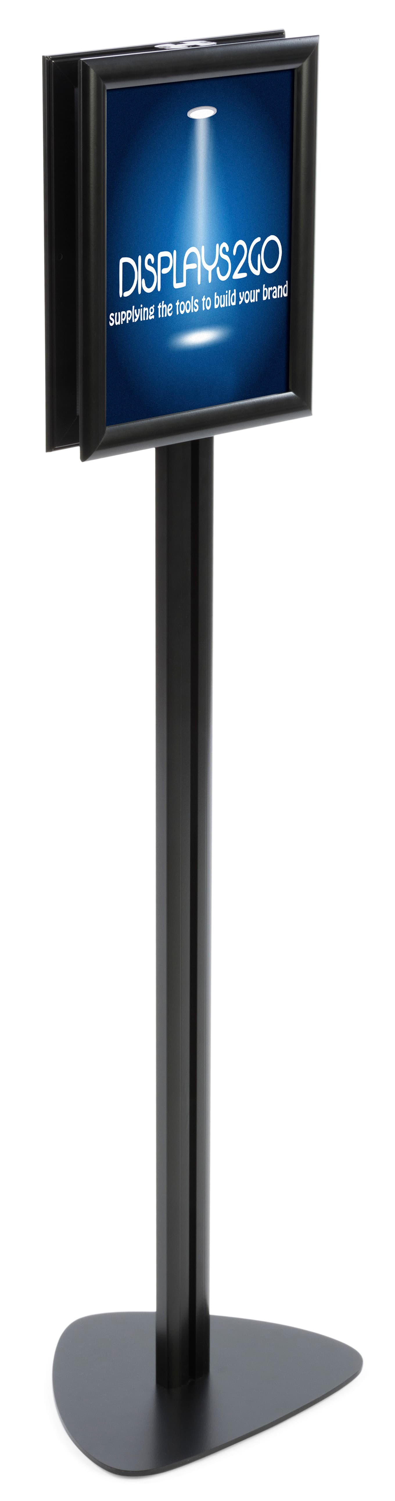 8.5” x 11” Modern Sign Stand, Aluminum