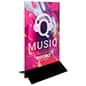 24" x 36" Floor Standing Sign Holder, Custom Printed, Steel Base - Black