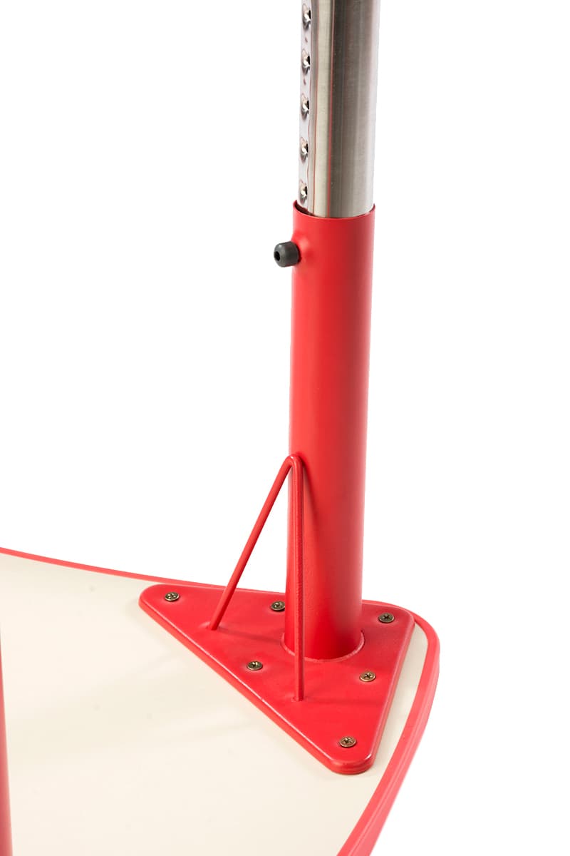 Red Height Adjustable Children’s Table with Welded Support Bar