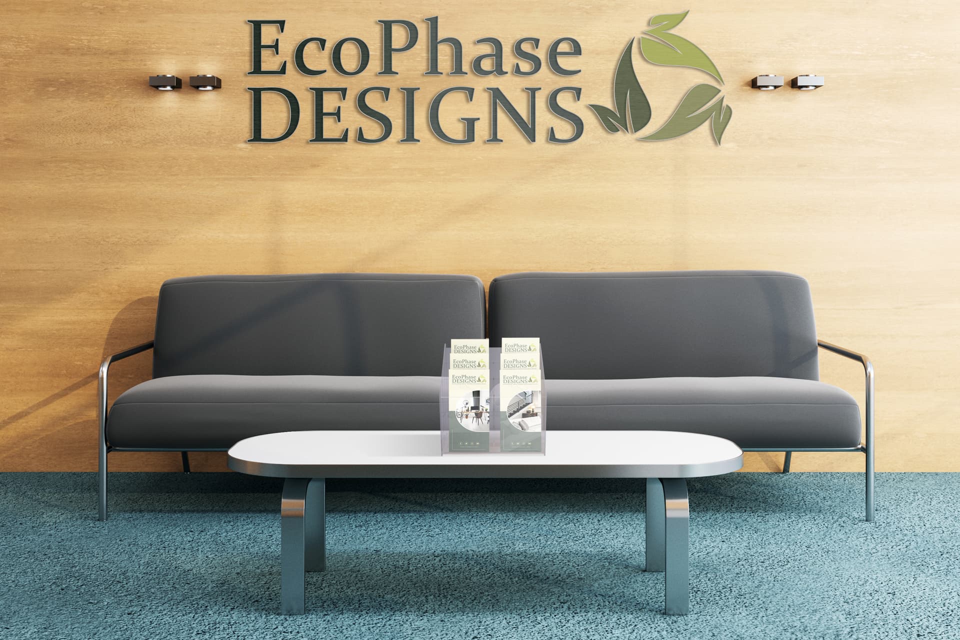 Tiered brochure racks for informational literature