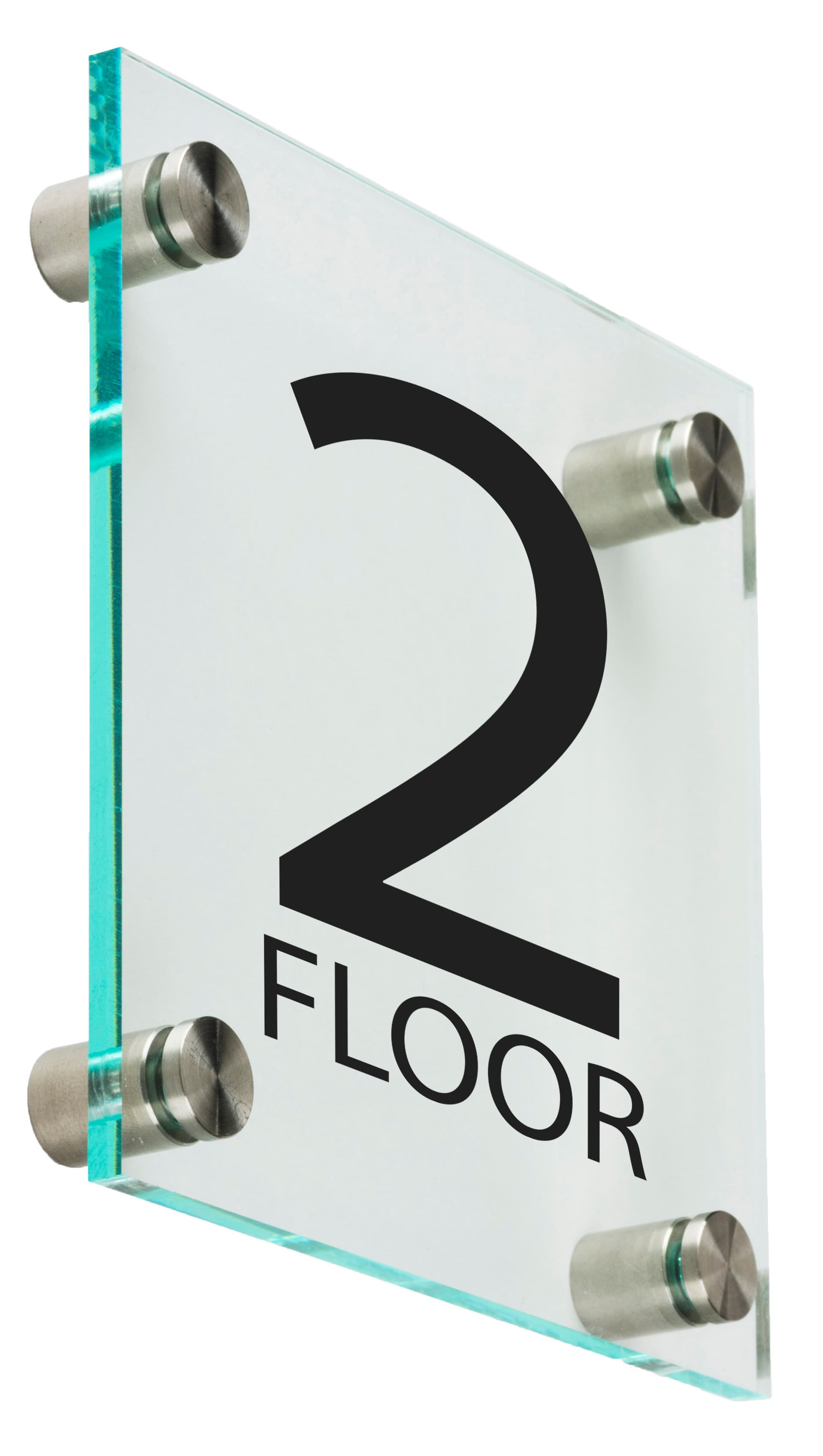 Elevator Floor Number Signs, Clear