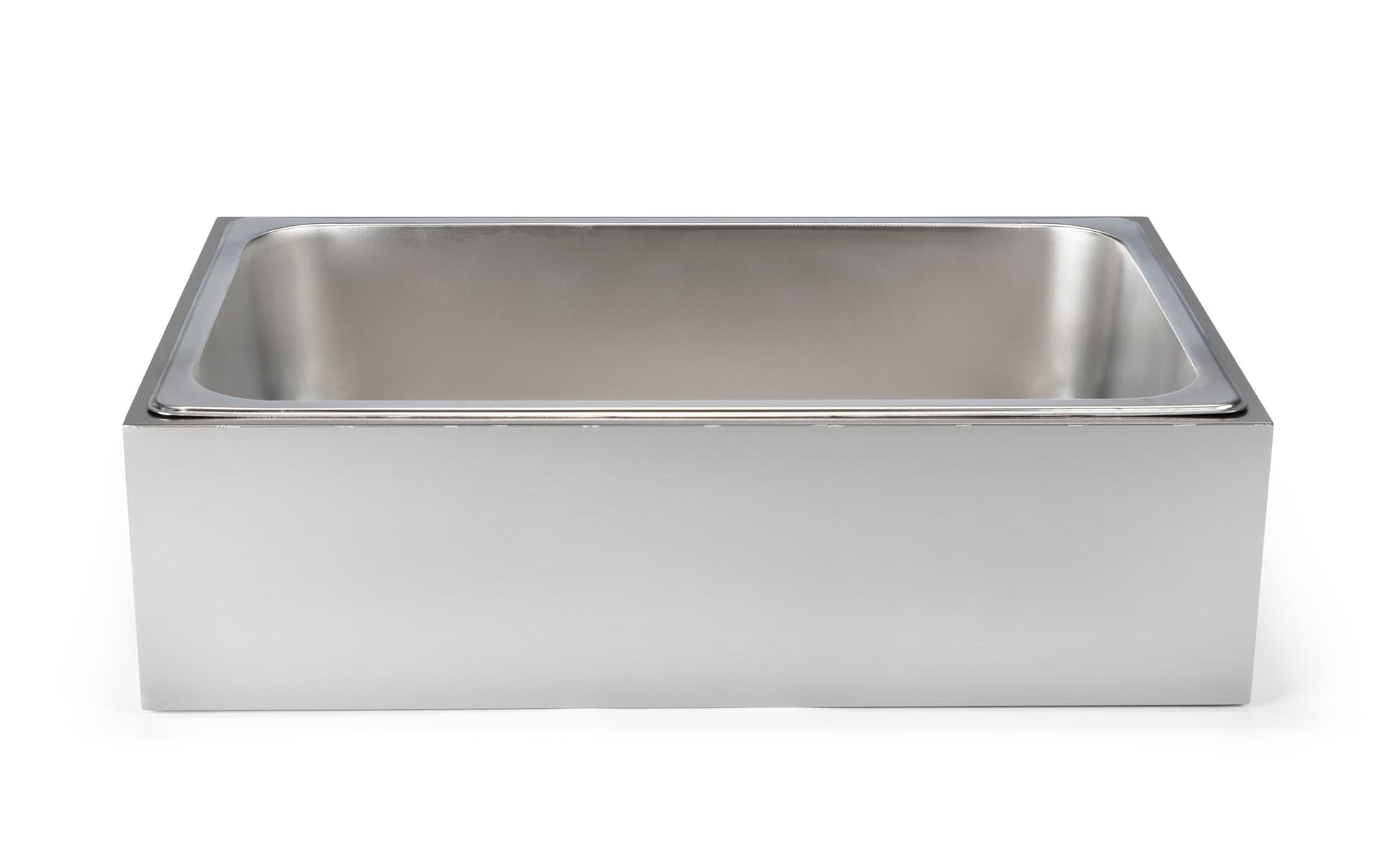 Stainless steel ice holder housing with a weight capacity of 30 pounds
