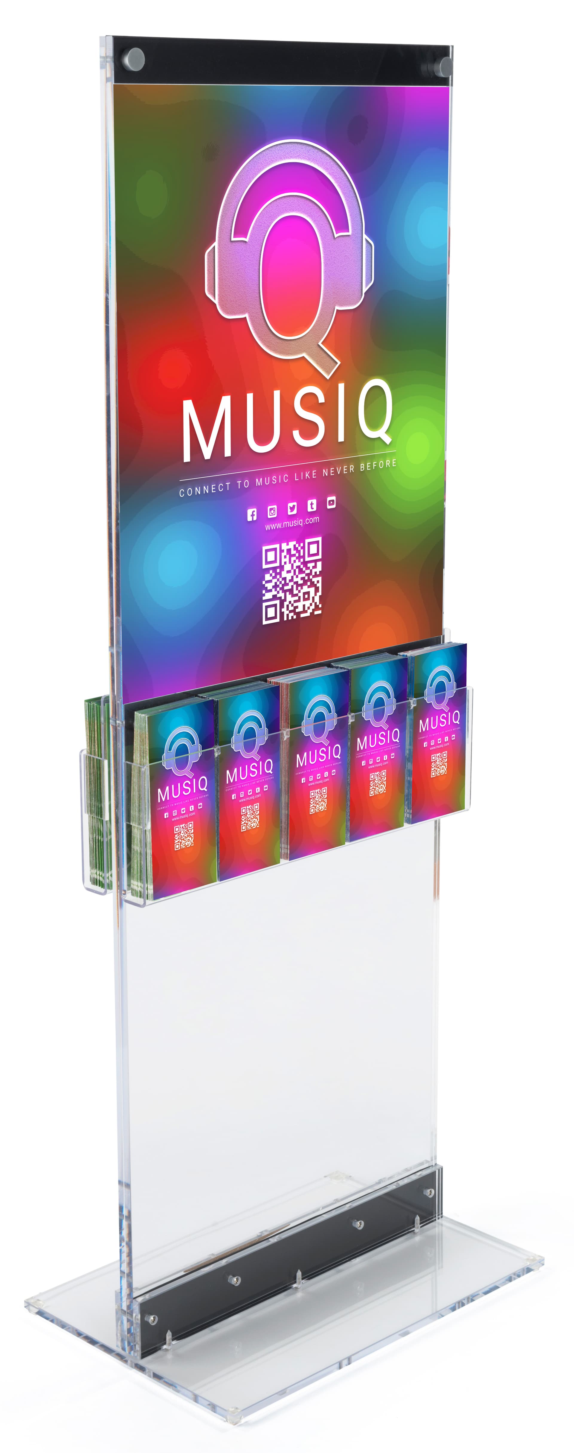 Custom Acrylic Display with Pockets and Floor Stand