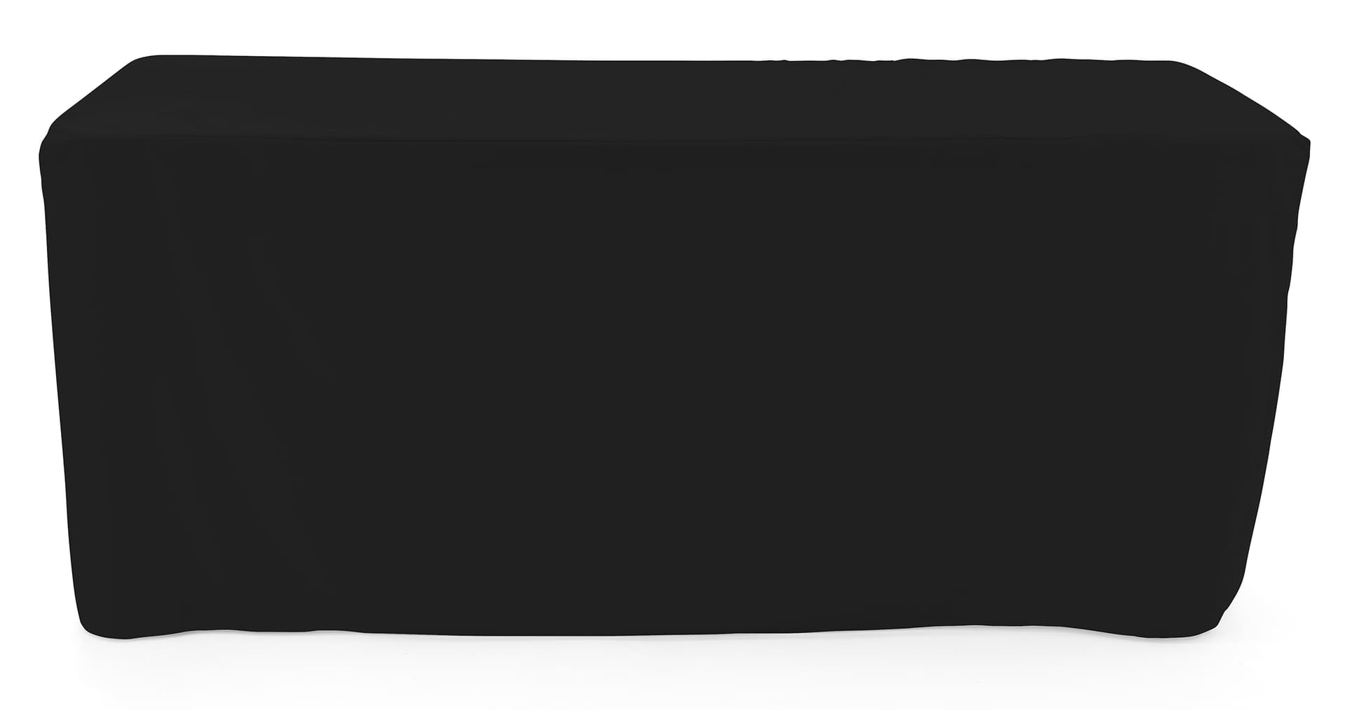 Trade show table throws are flame retardant 