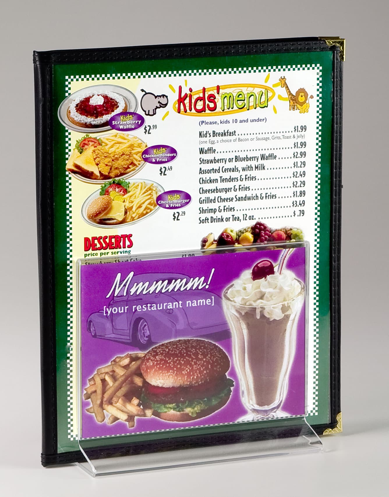 Restaurant Menu Display