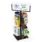 Rotating Wire Rack w/ Sign Holder, 2 Tiers, 8 Pegs - Black