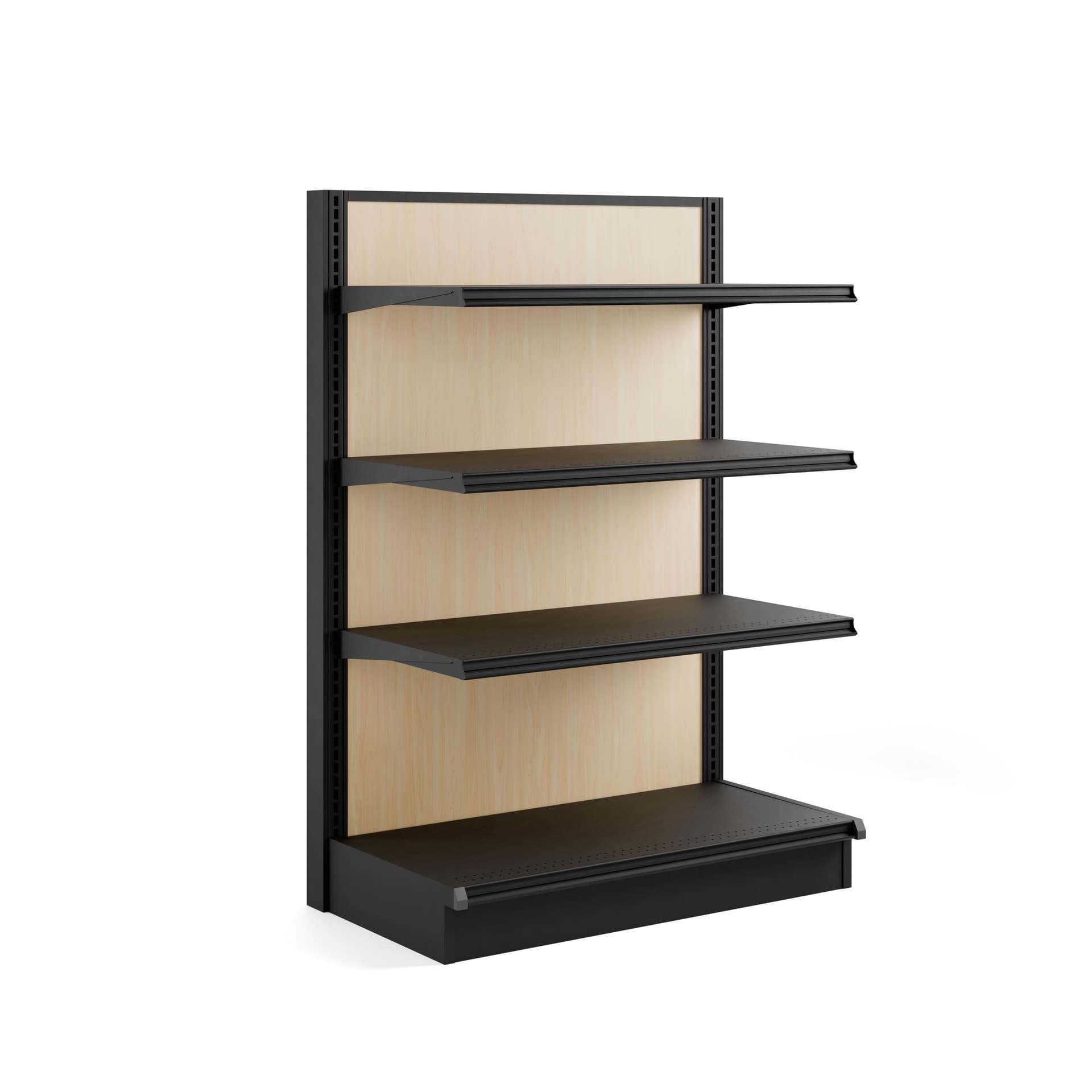 Endcap add-on for GDBL retail gondolas compatible with height of 54 inches tall