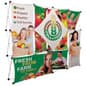 GeoMetrix 3D Pop-Up Floor Standing Display w/ 10 Custom Full-Color Panels in 3 Shapes