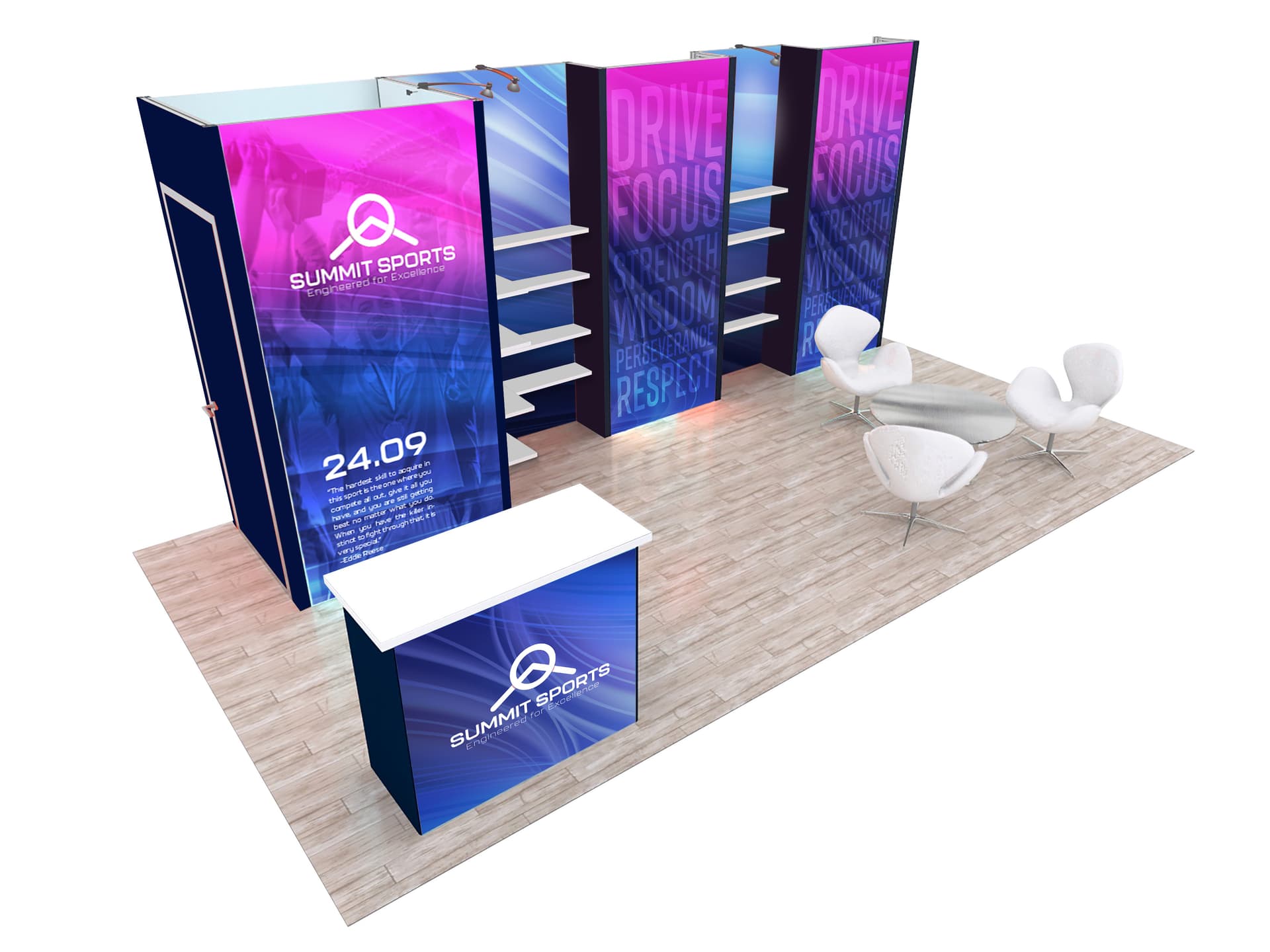 Replacement graphic for Gravitee10x20_2023 for trade show booths