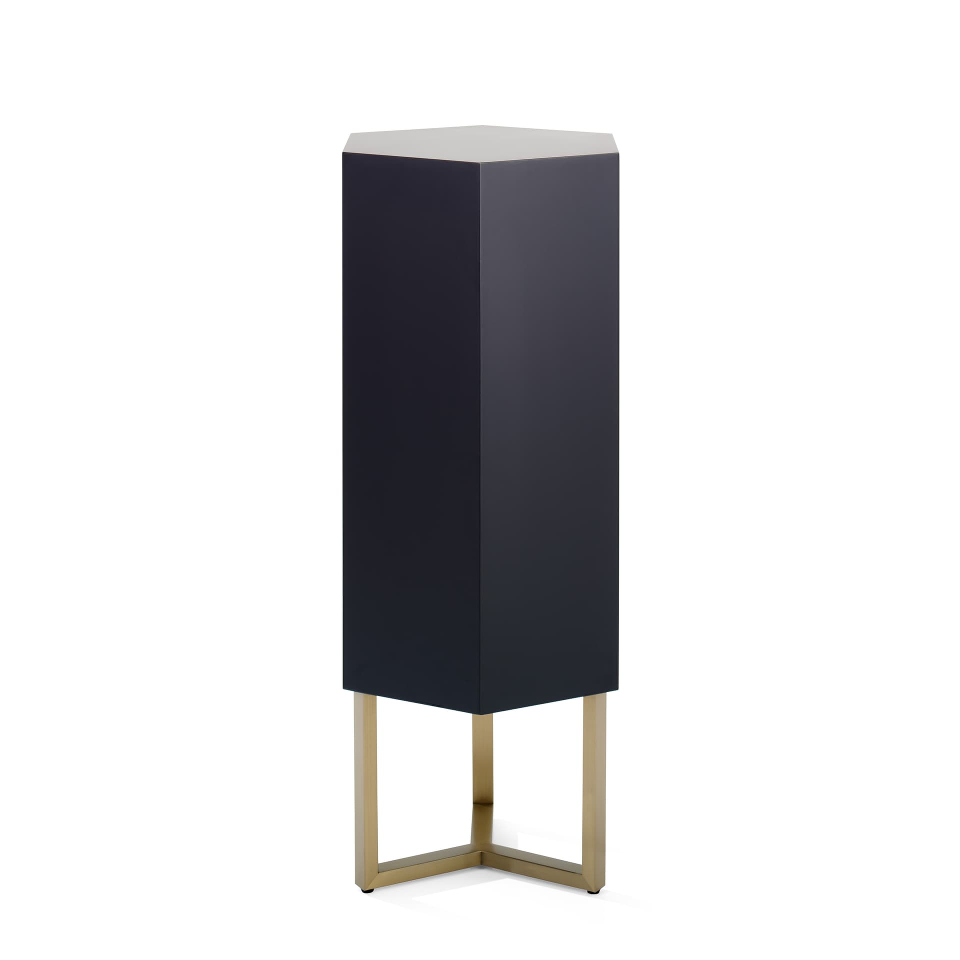 Floor standing pedestal with space saving design
