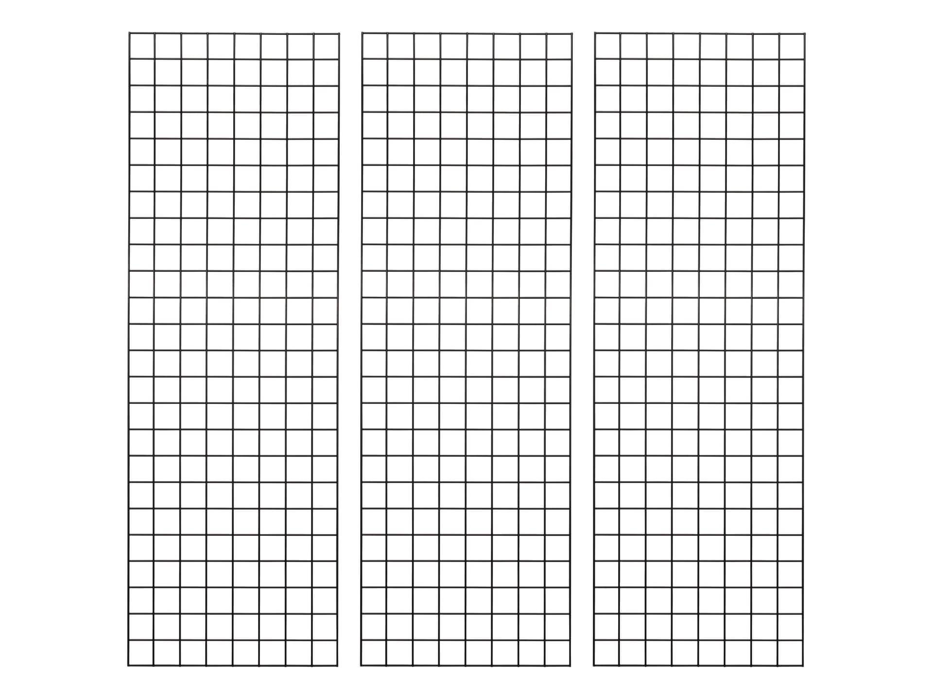Gridwall panel display with durable metal wire