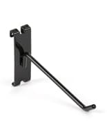 6" black gridwall peg hook 