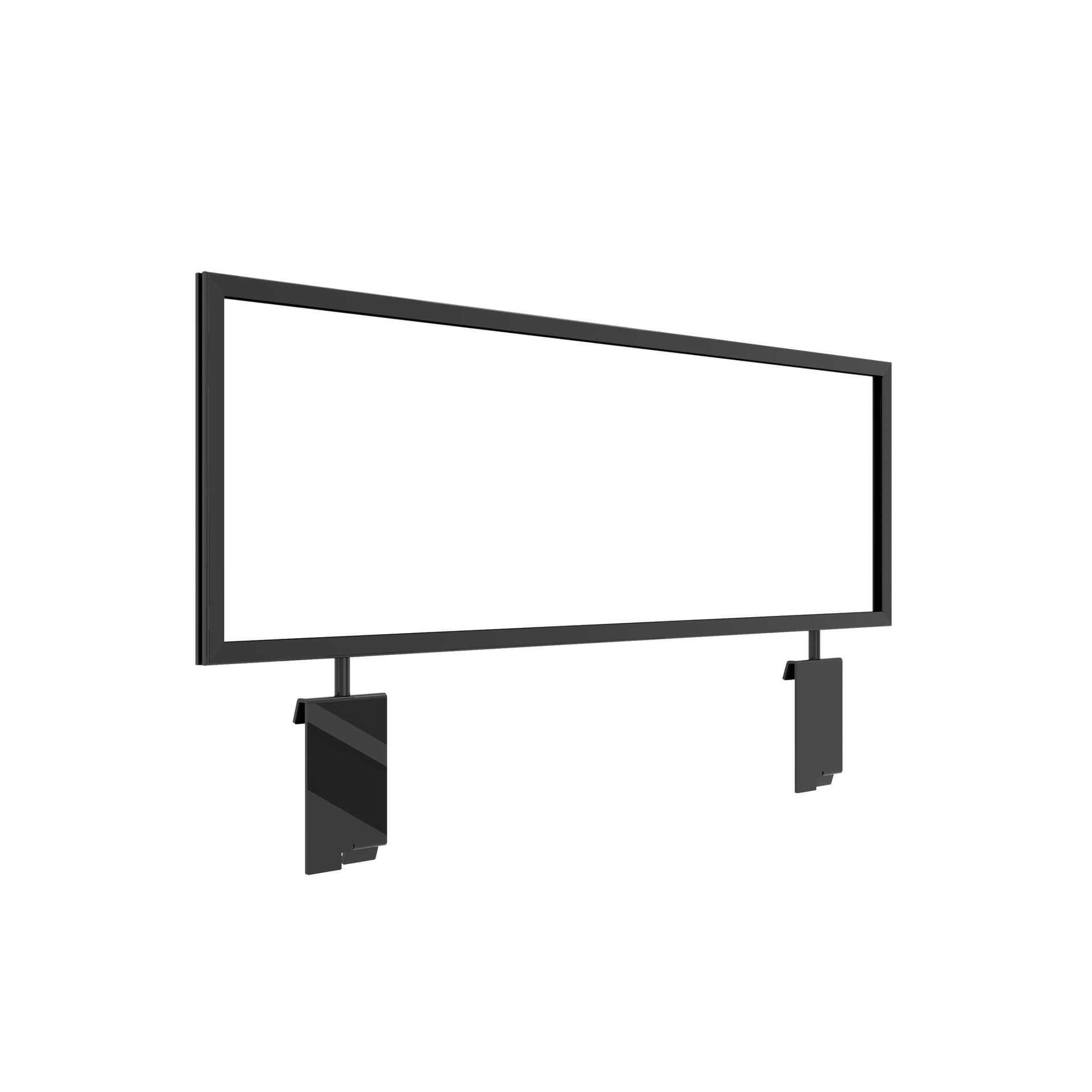 Gridwall sign holder with landscape orientation