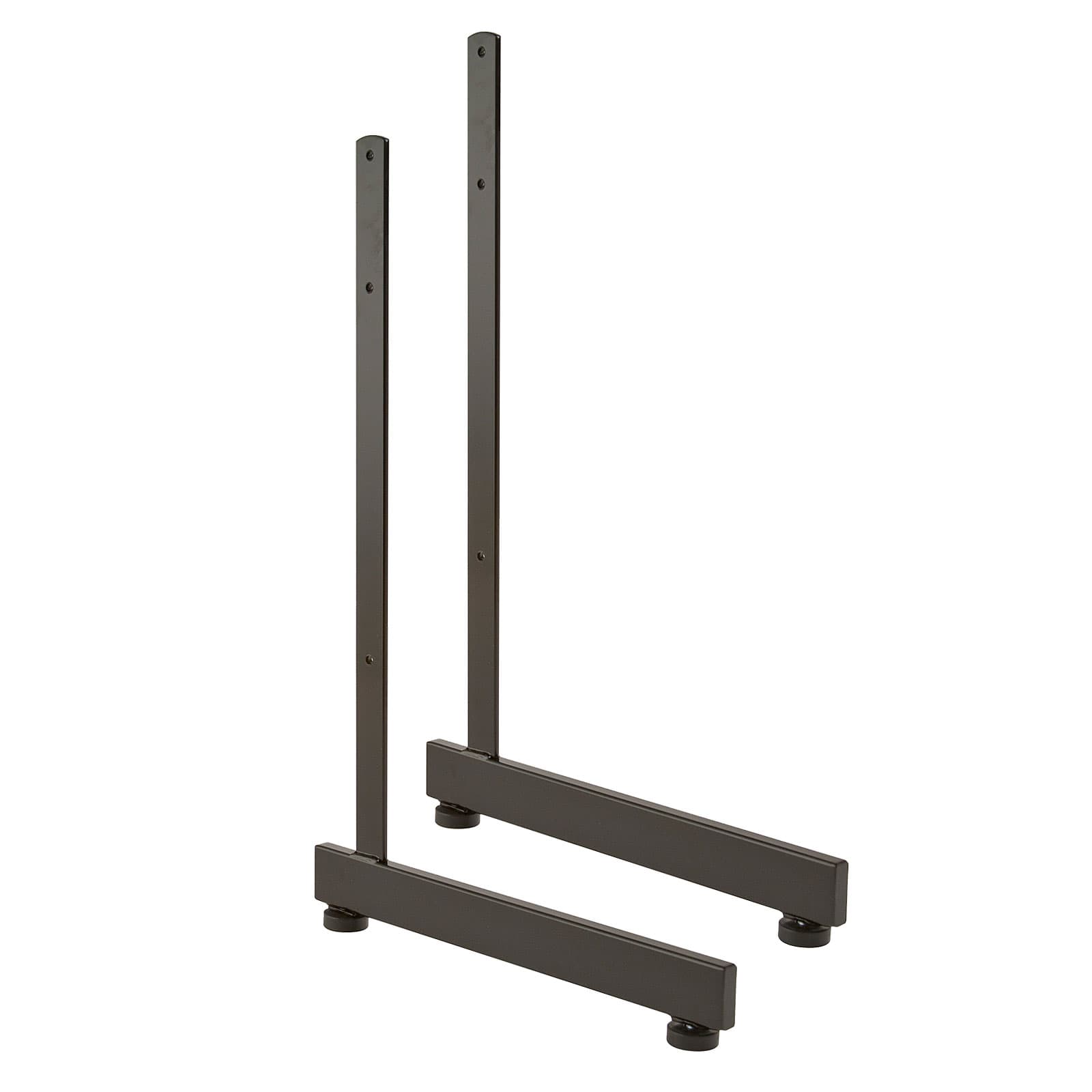 L-shaped gridwall legs attach to each side of grid panel