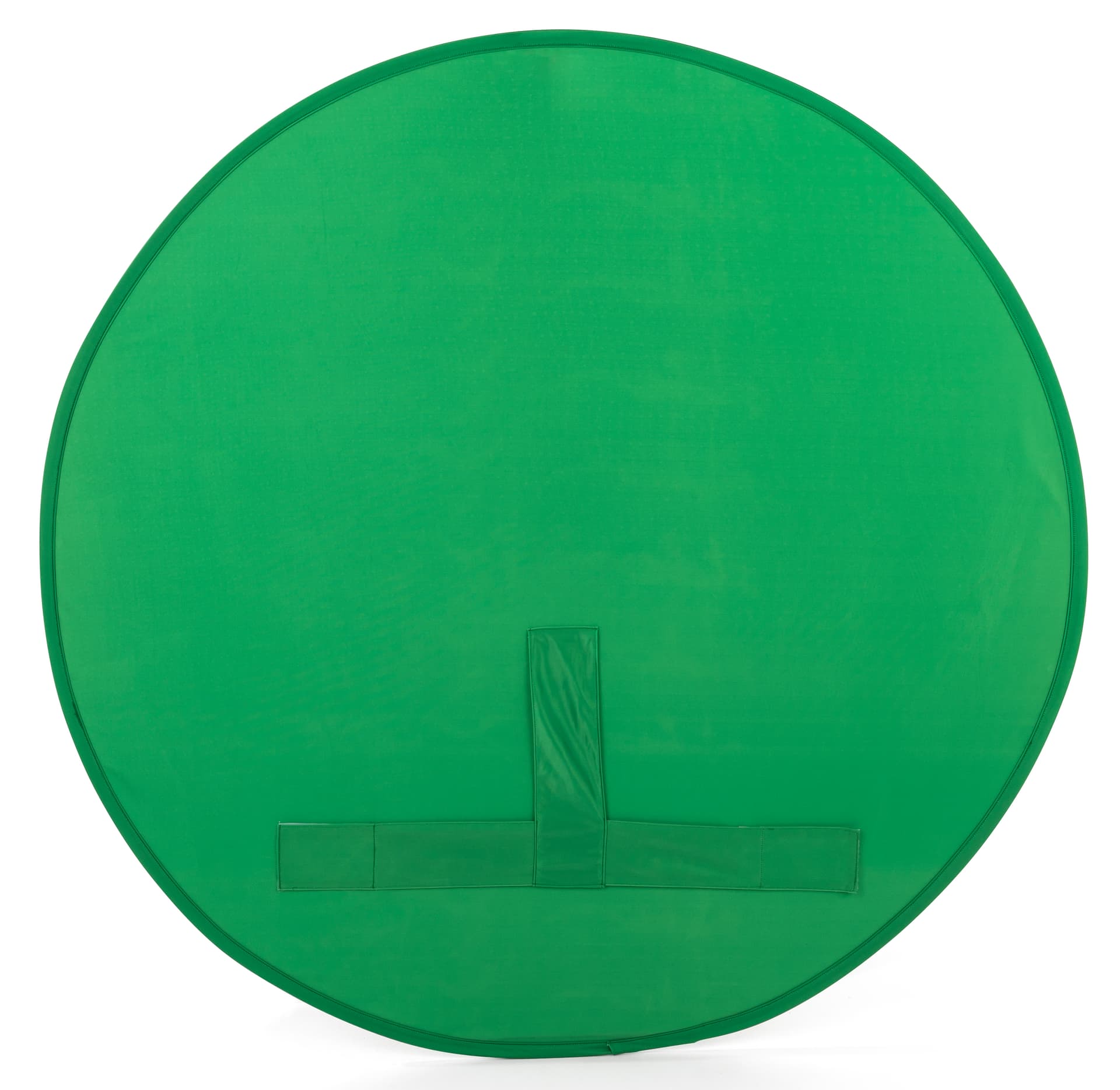 Portable chair mounted green screen for compatibility with chroma key