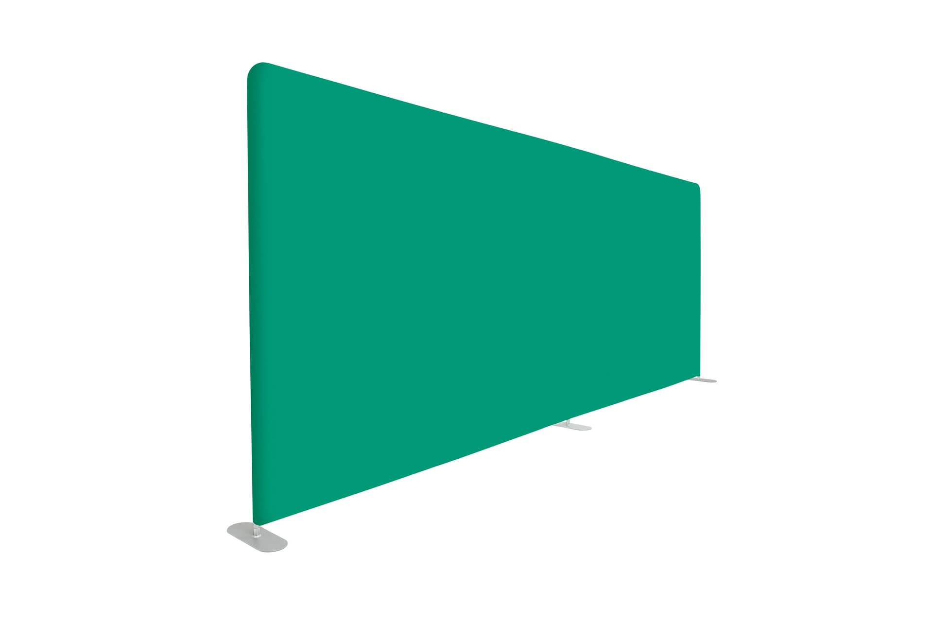 Chroma green backdrop with 354 C pantone PMS dye sublimated graphic 
