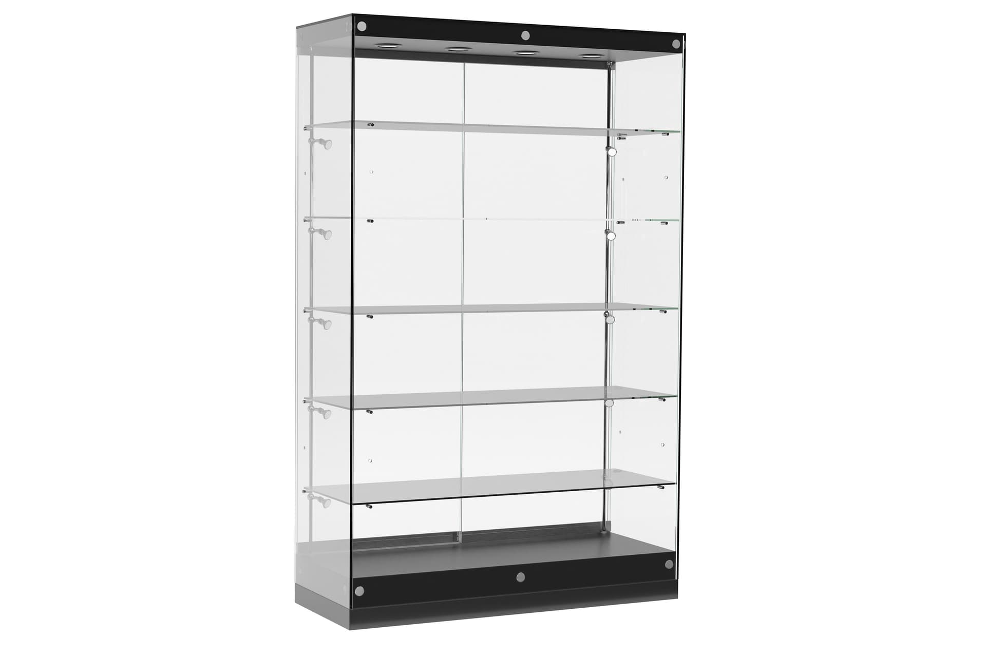 Modern LED showcase with frameless design