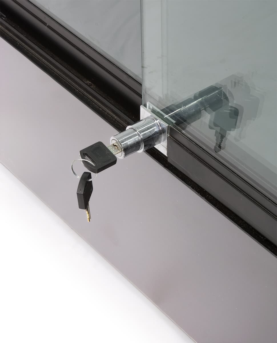 Contemporary Glass Display Cabinets with Locking Door