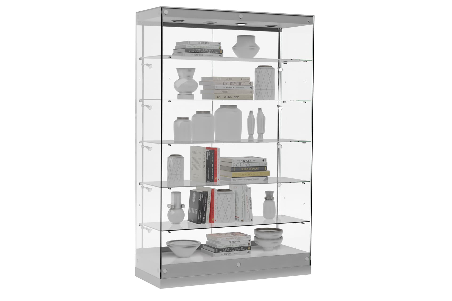 Frameless Contemporary Glass Display Cabinets