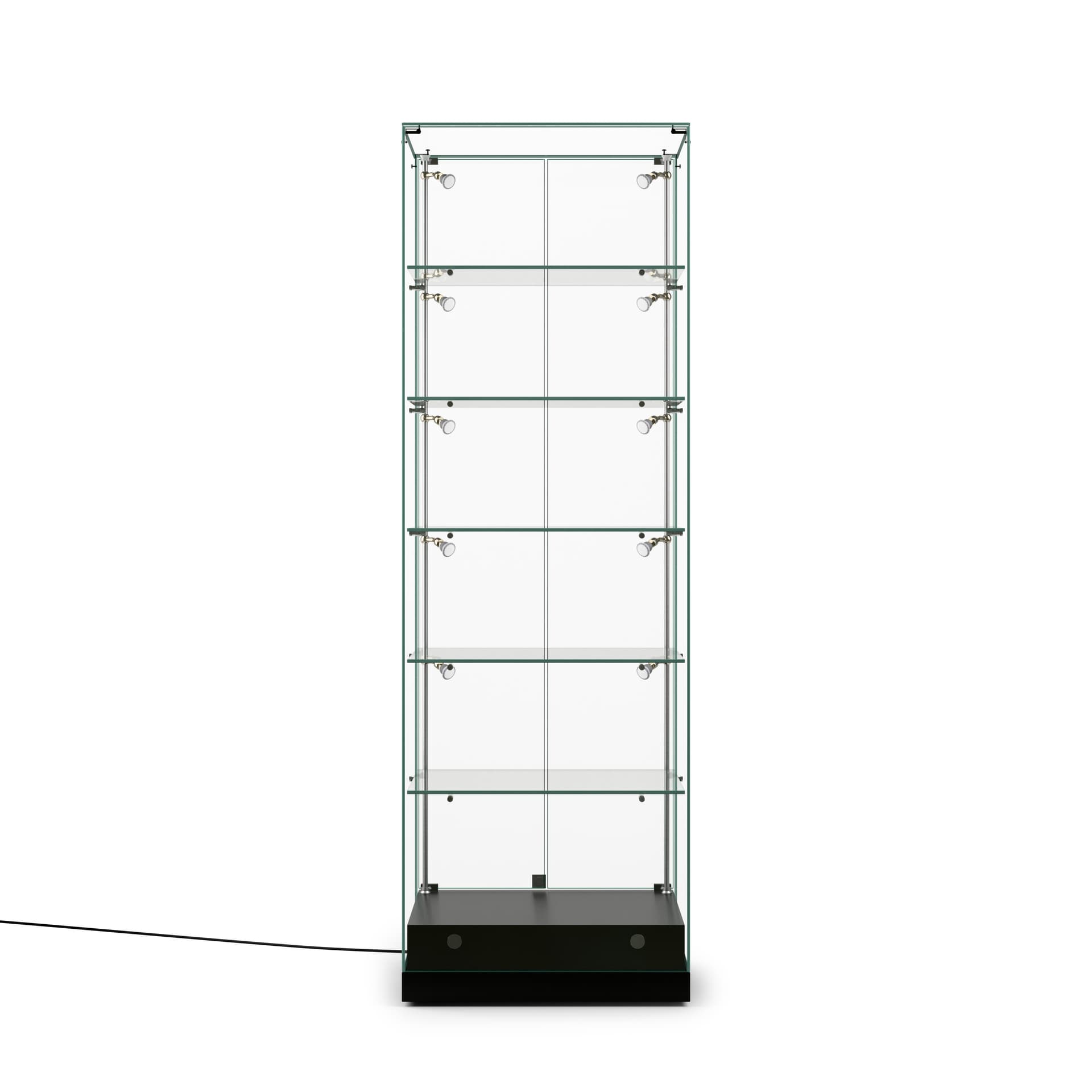 Frameless LED Showcase, Floor Standing