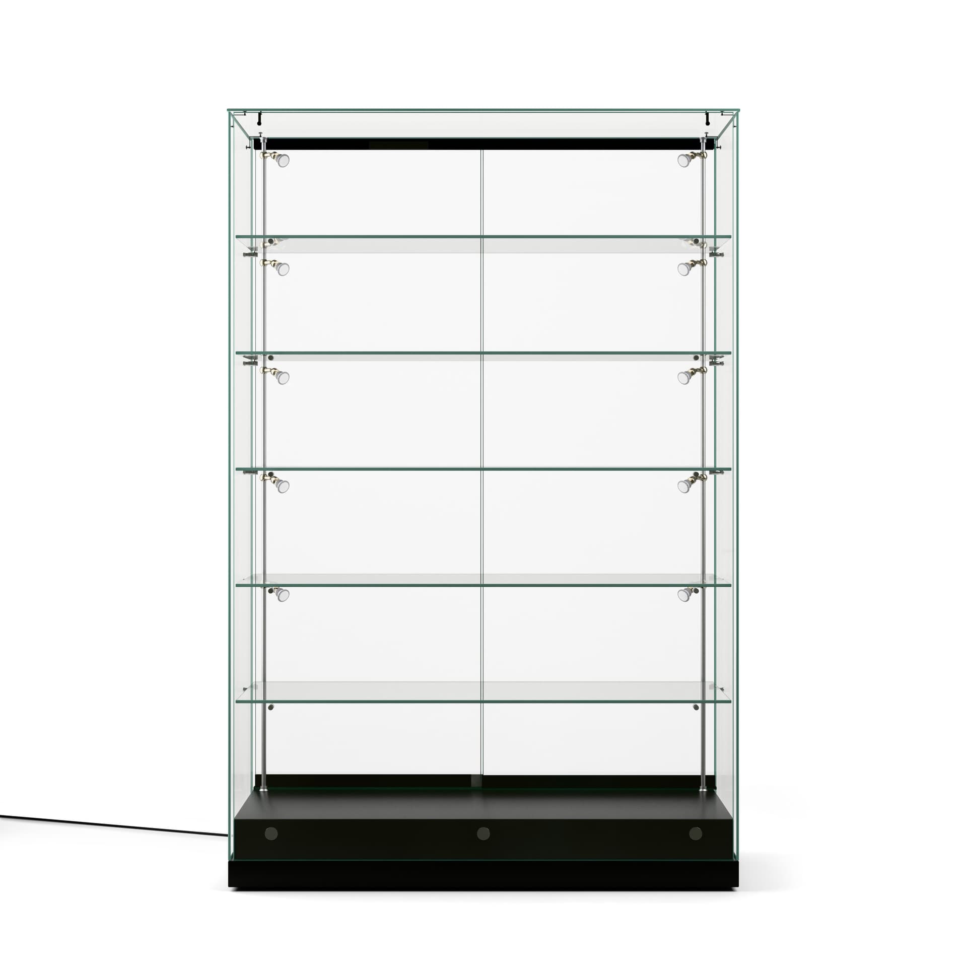 All Glass LED Showcase with modern design