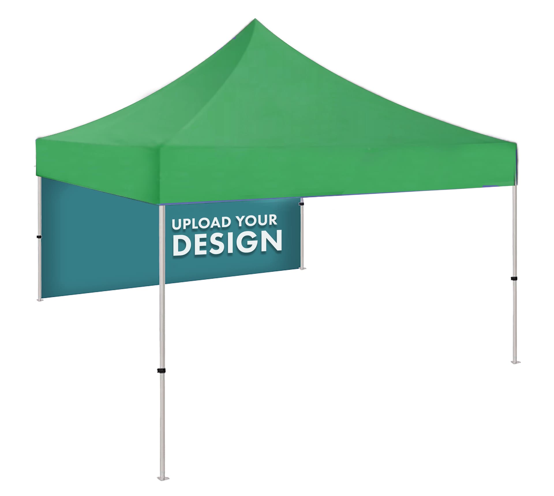 Portable canopy tent backwall with fire-resistant polyester
