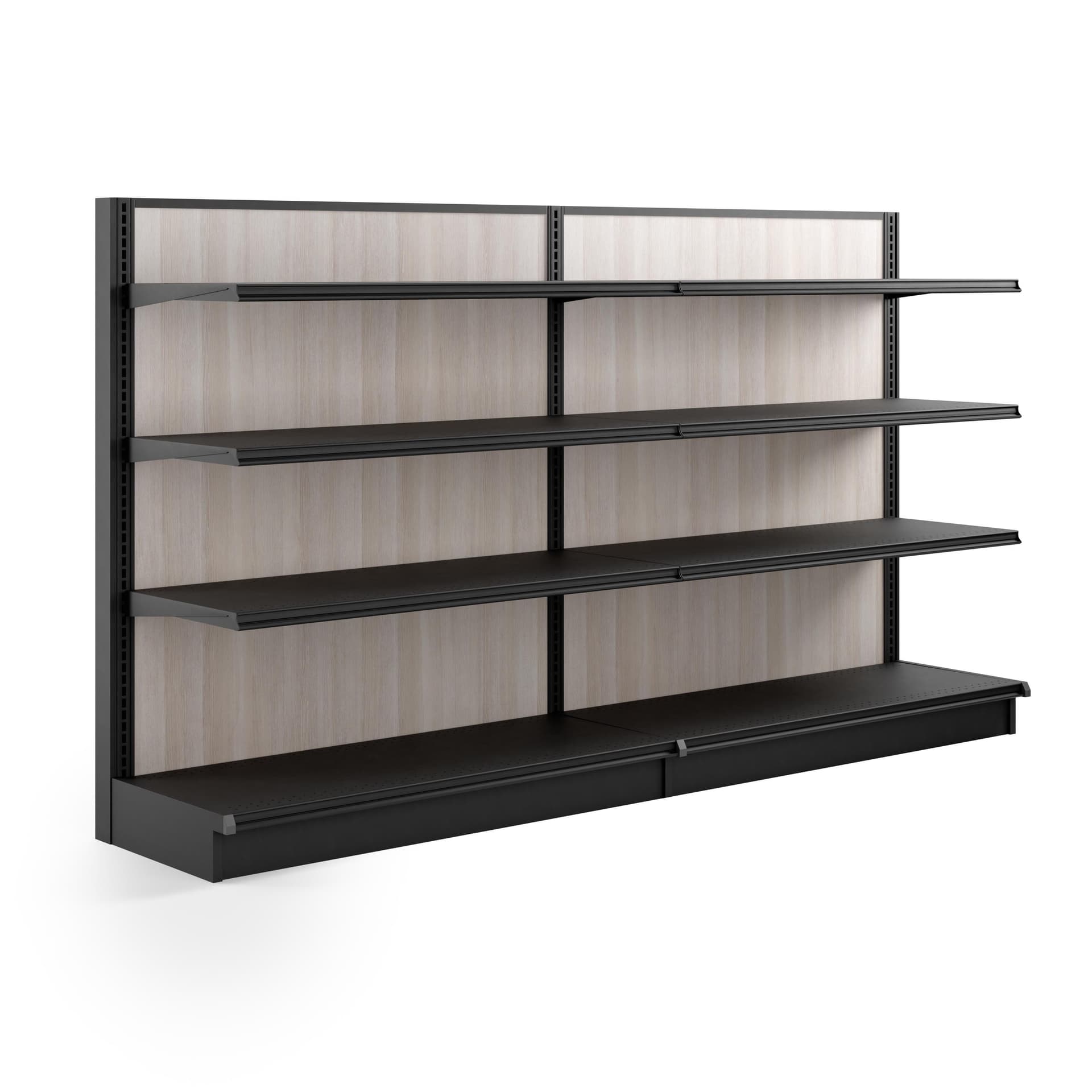 extender add-on panel for GWALL shelving units connected to base fixture